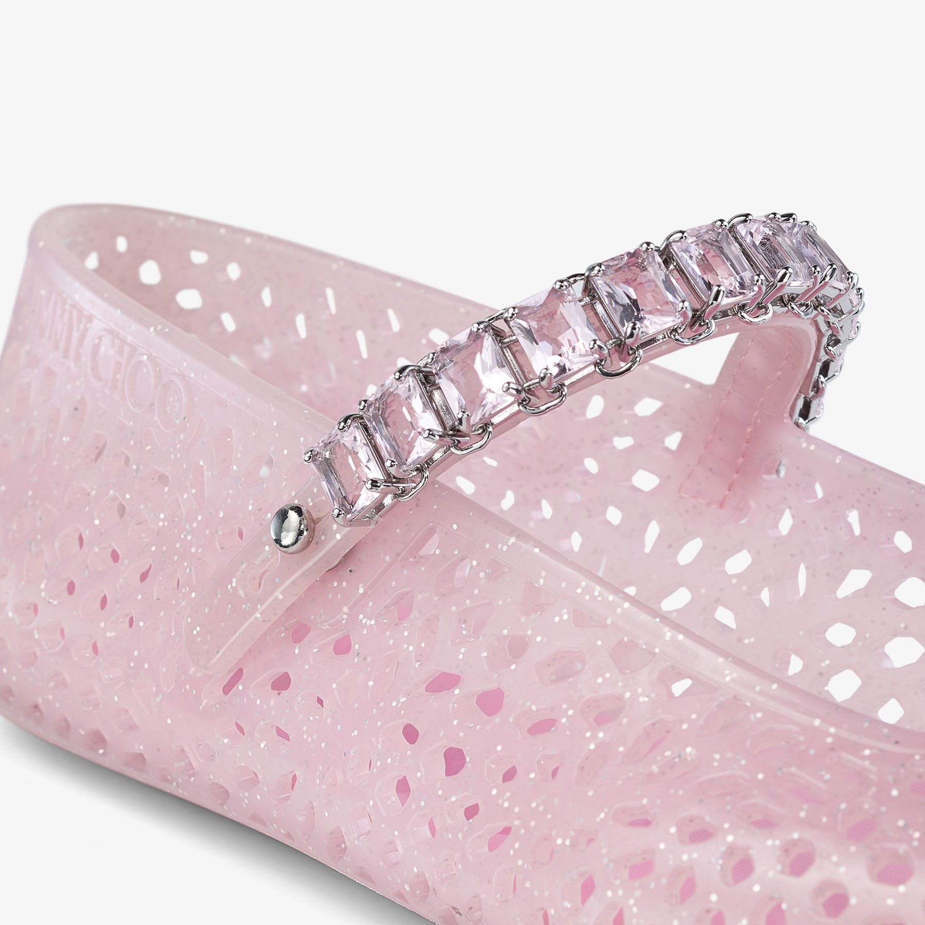 The Jelly
Cotton Candy Jelly Ballerina Flats with Crystal Embellishment - 4