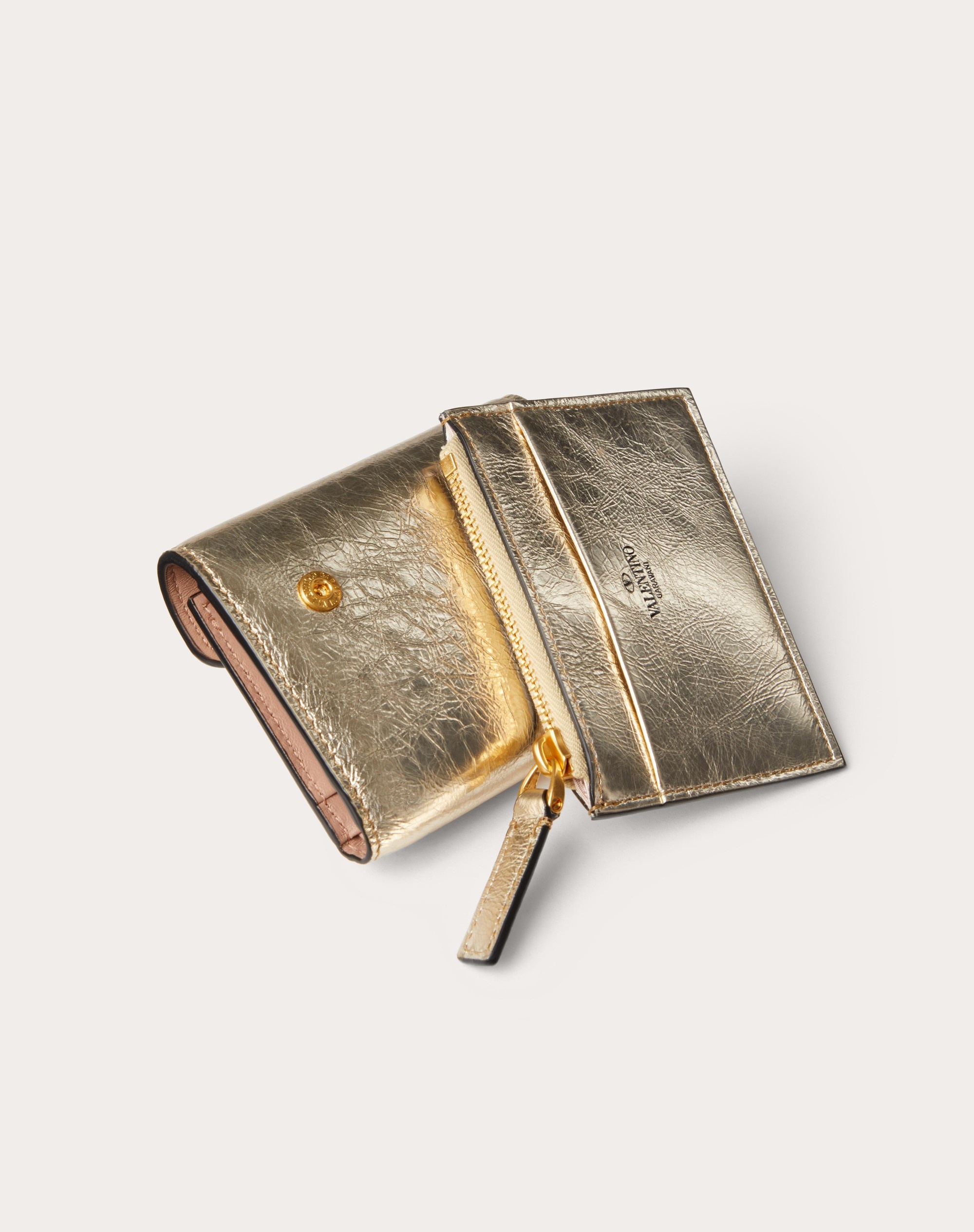 SMALL LOCÒ WALLET IN METALLIC CALFSKIN - 2