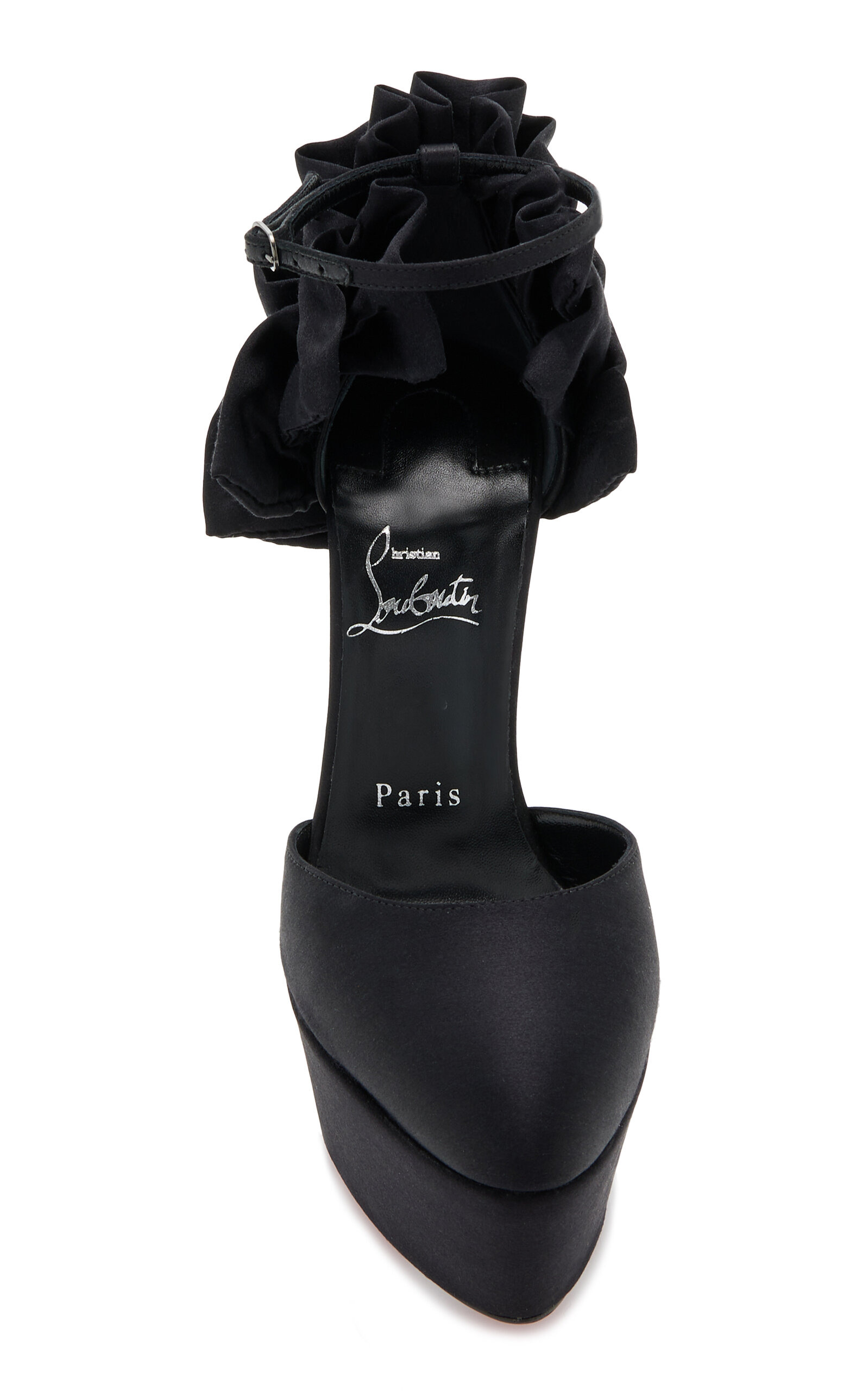 Exclusive Maria 160mm Satin Pumps black - 4
