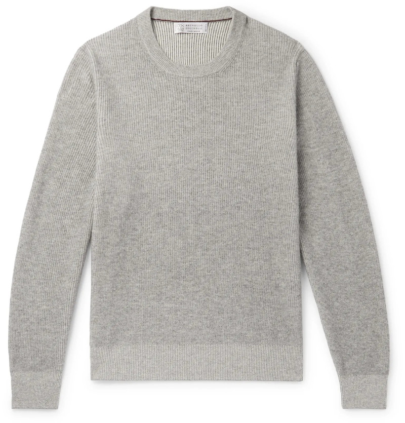 Ribbed Cashmere Sweater 1
