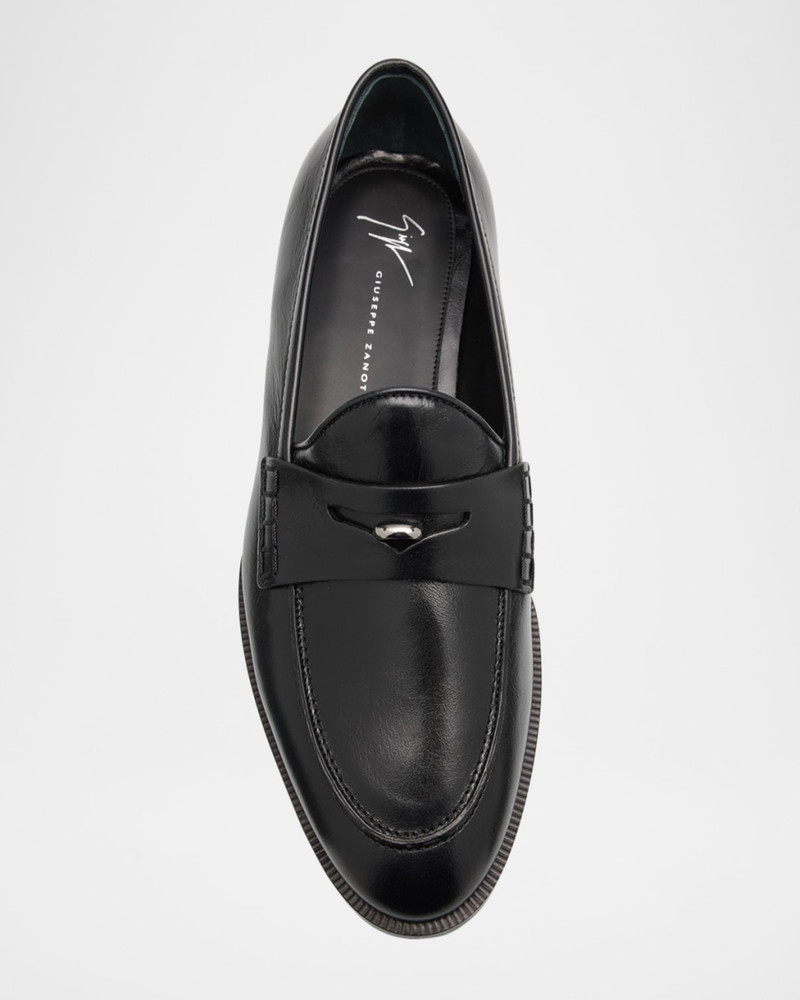 Men's Archiel Leather Penny Loafers 4