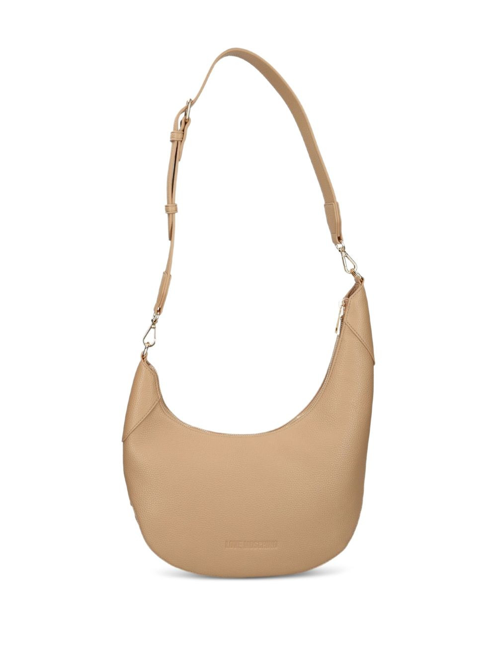 logo-plaque crescent shoulder bag - 2