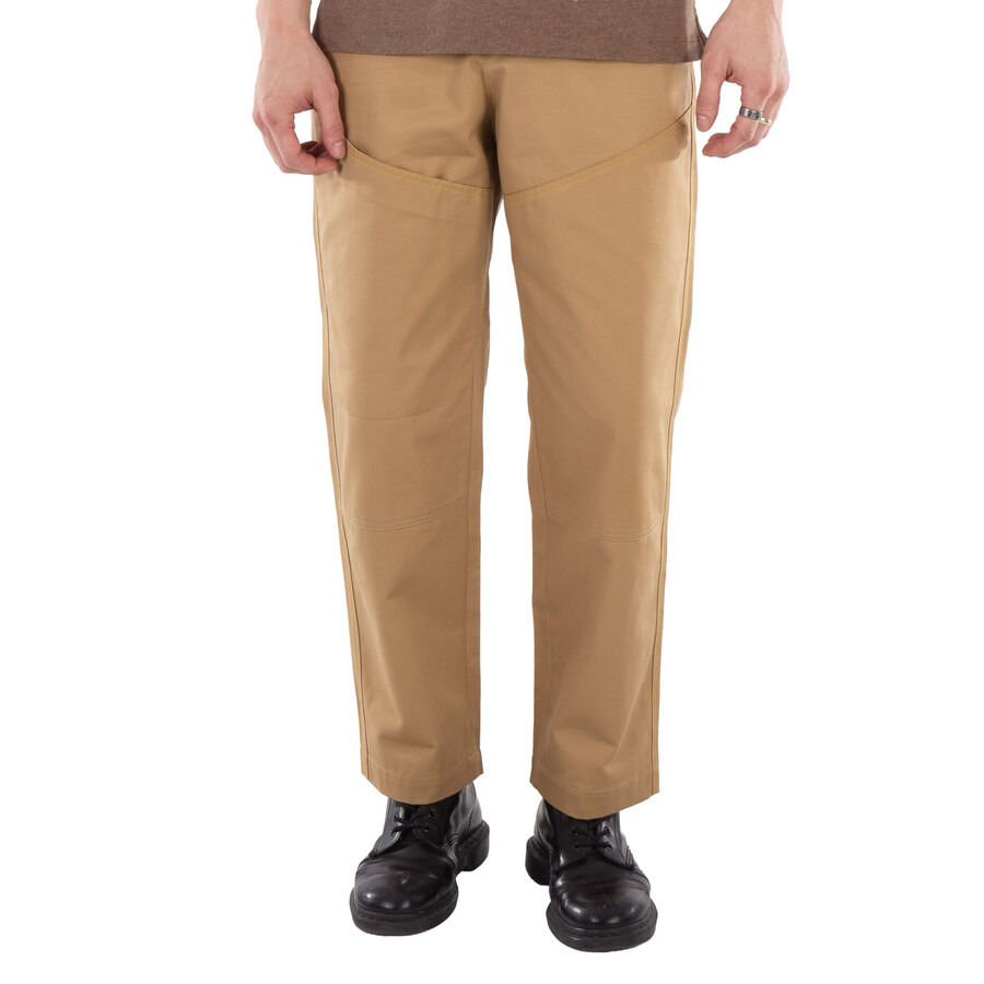 OAMC Men's Beige Shasta Straight-Leg Cotton Trousers - 3