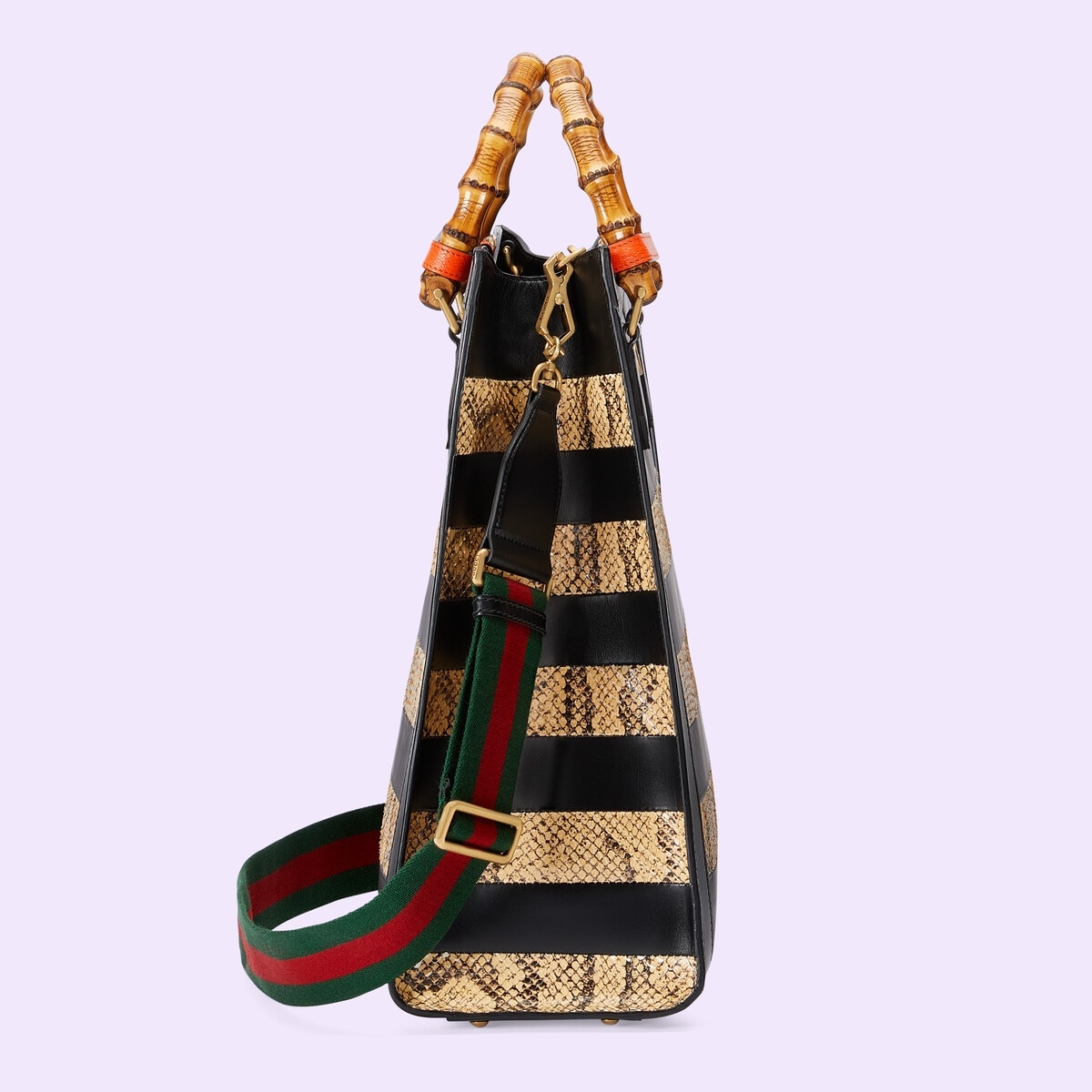 Gucci Diana large python tote - 7