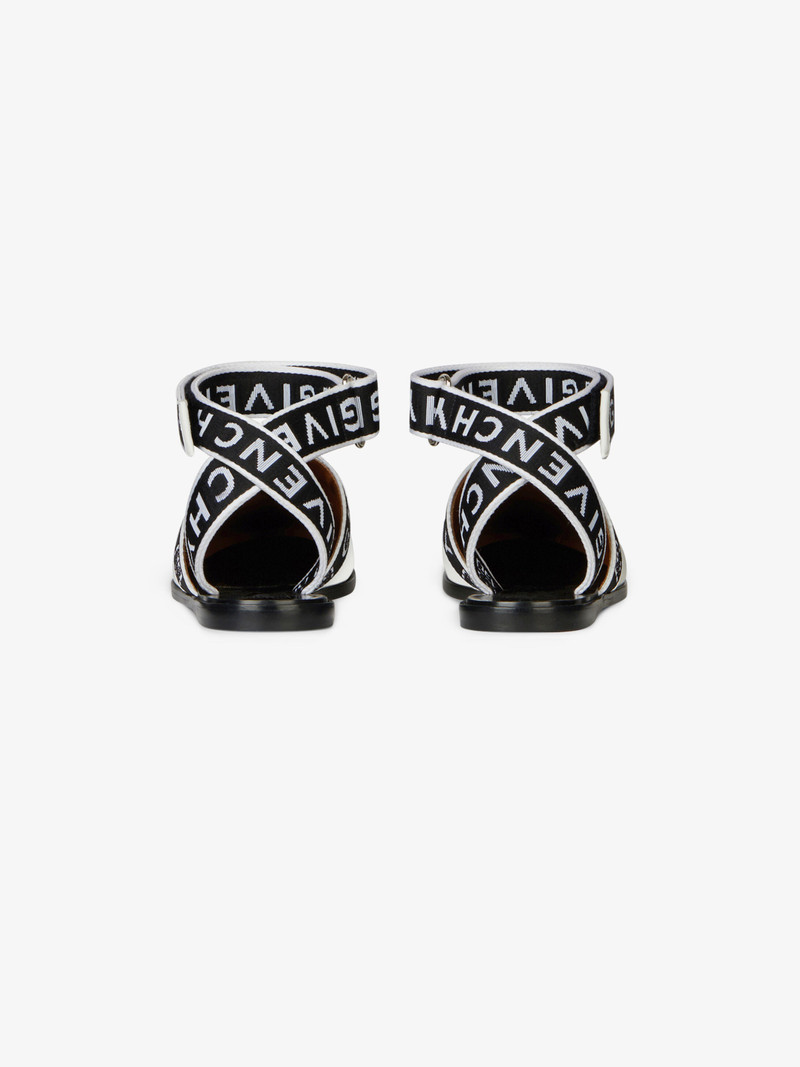 4G GIVENCHY sling back mules in leather 4