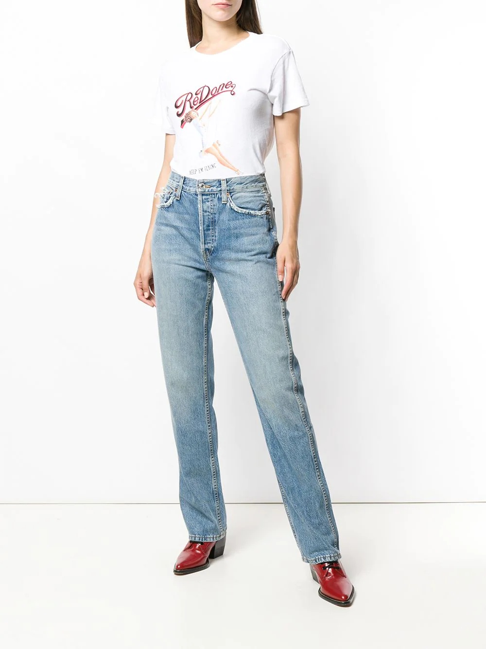 straight leg jeans - 2