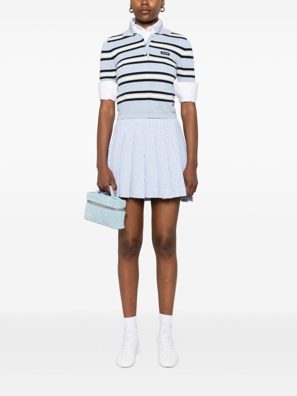 pleated checked mini skirt - 2
