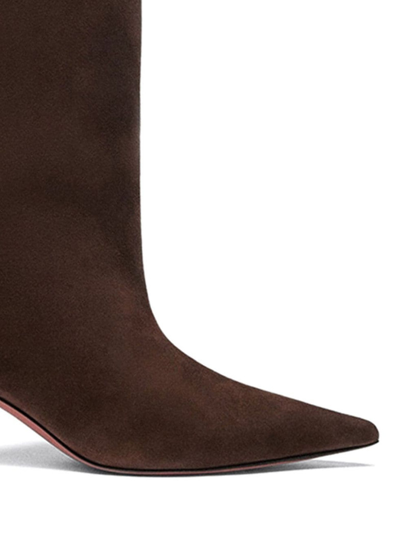 Amina Muaddi Fiona 60mm suede boots outlook