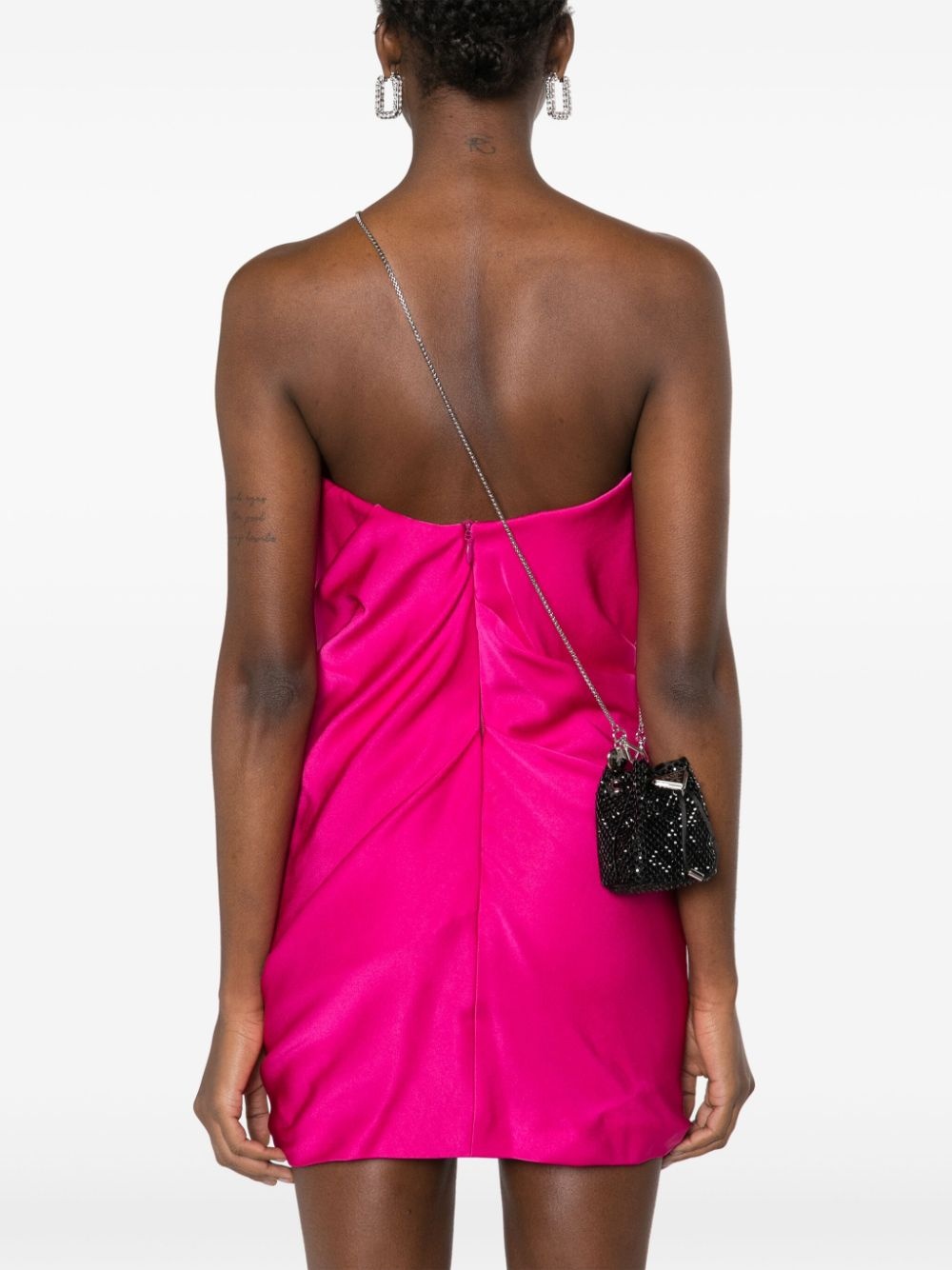 rhinestoned satin mini bag - 2