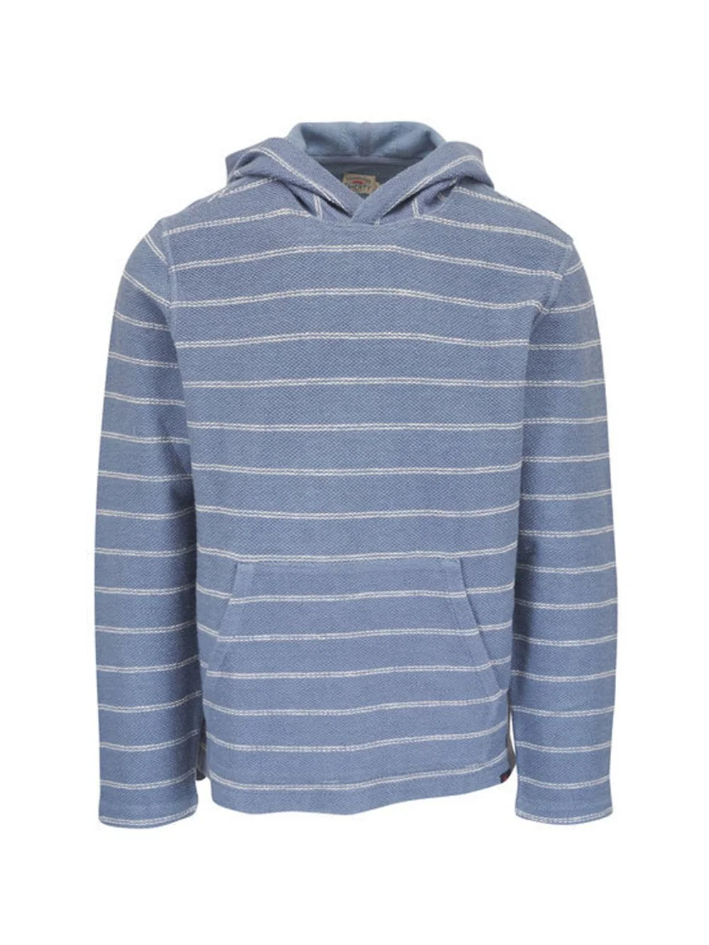 striped hooded sweater - 1