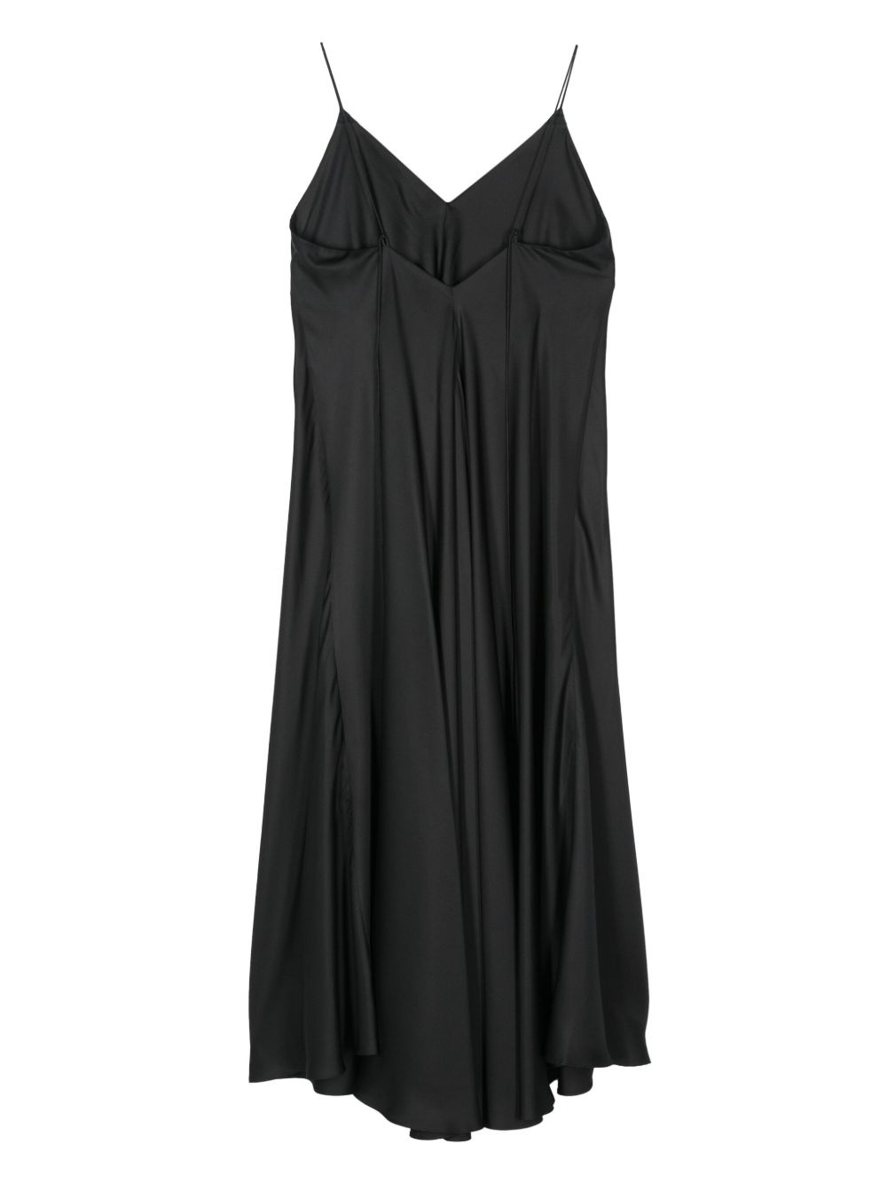 asymmetric silk dress - 2
