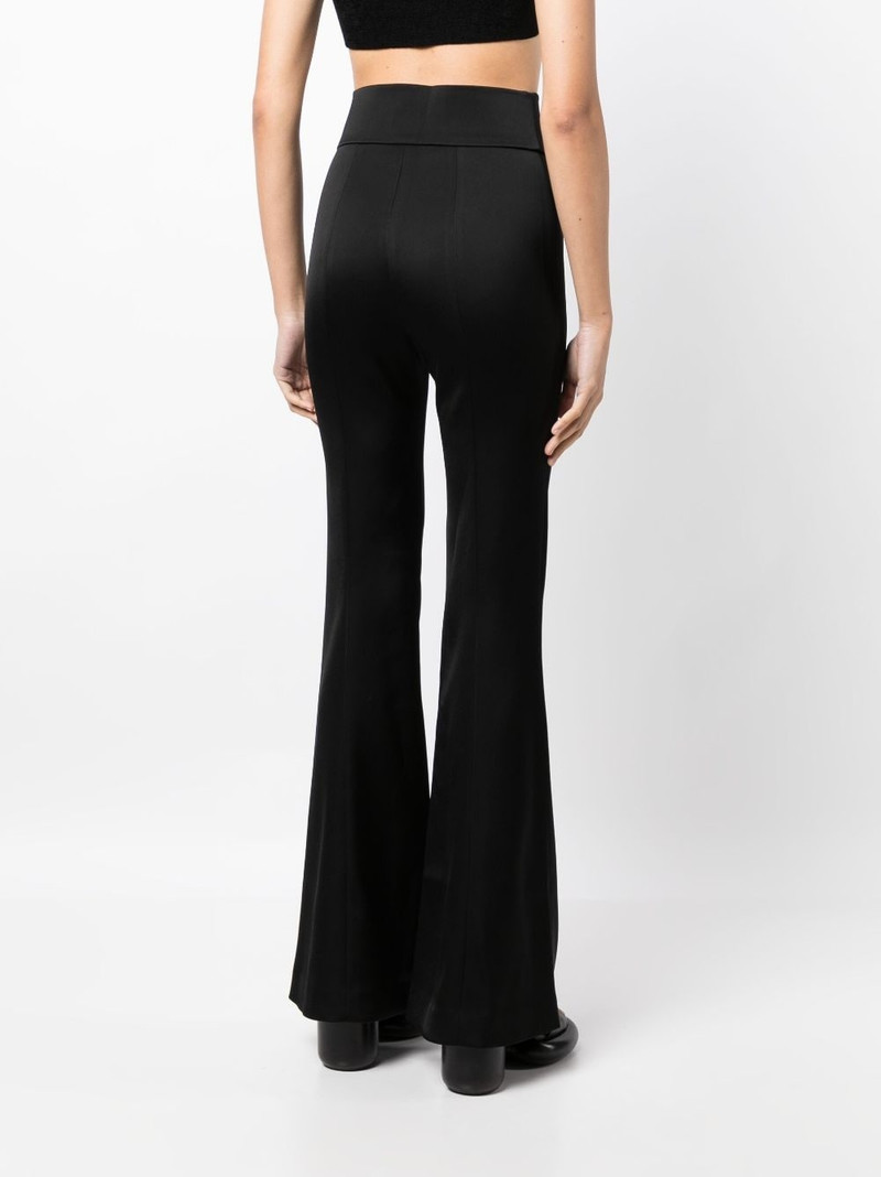 high-waisted flared trousers 4