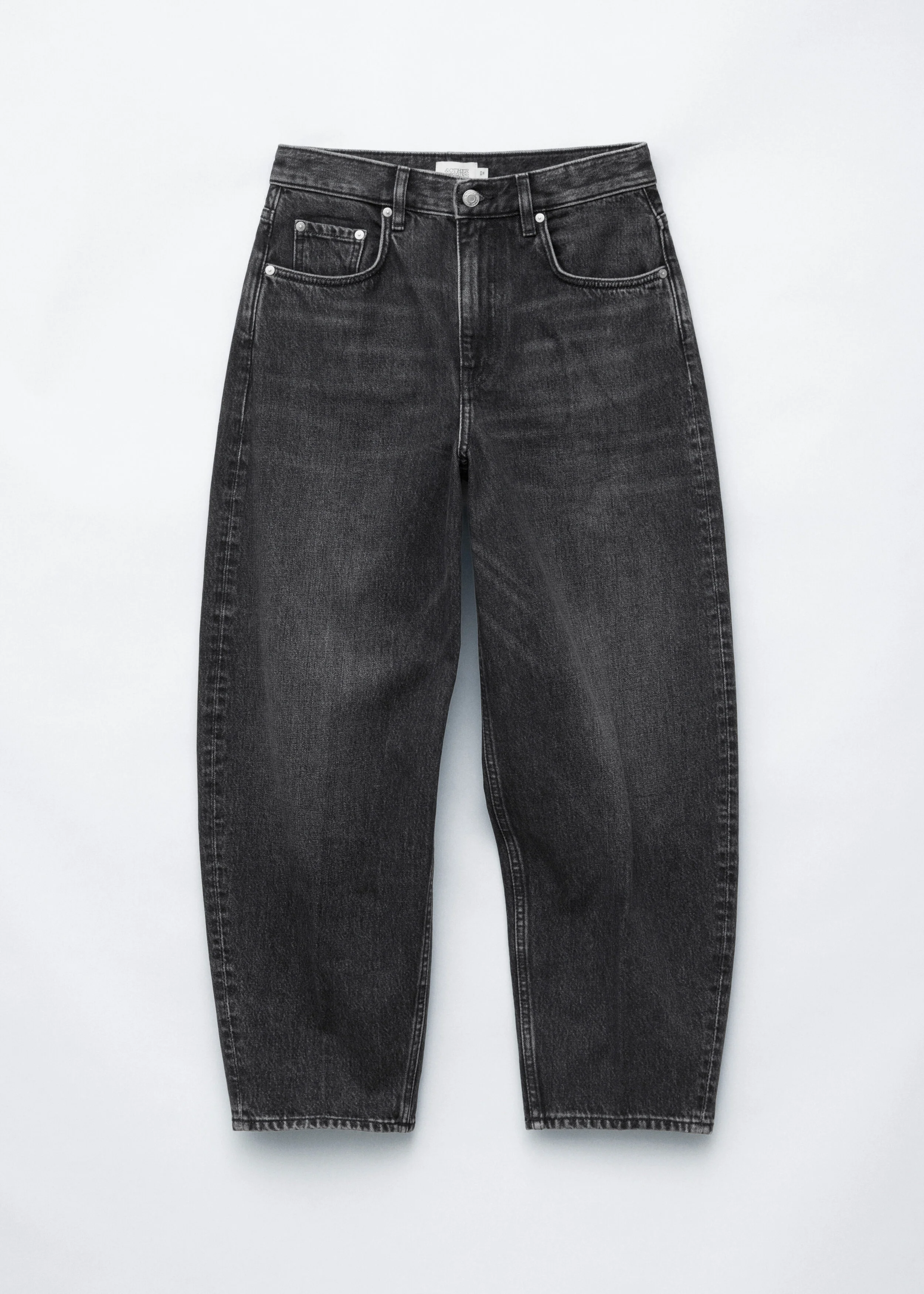 Barrel-Leg Ankle Jeans - 1