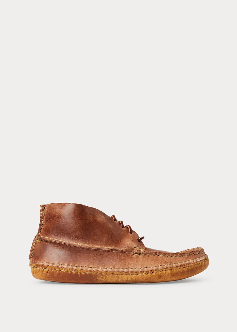 Leather Chukka-Style Moccasin Boot 1
