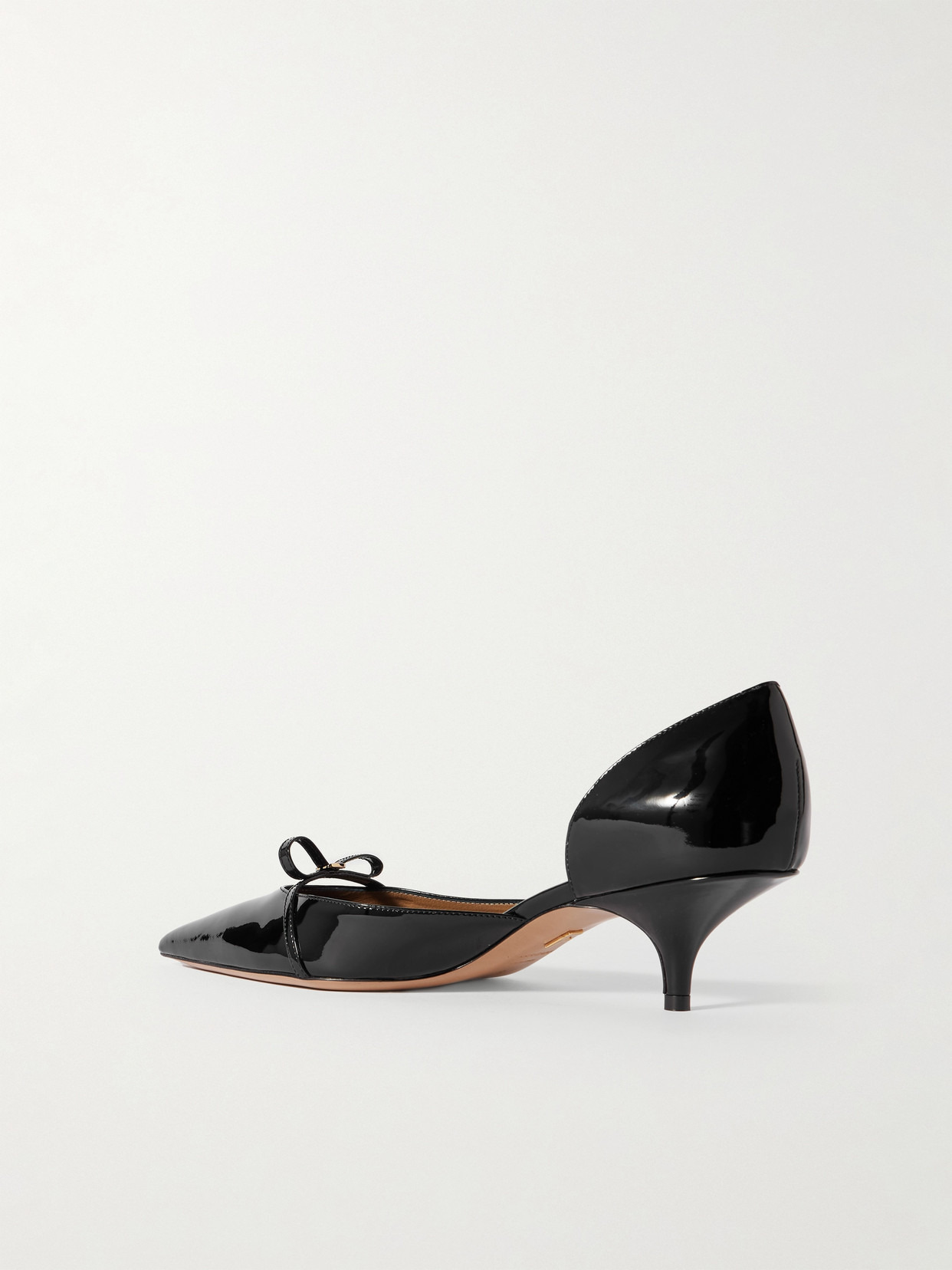 Gyoia Bow-embellished Patent-leather Pumps - 3
