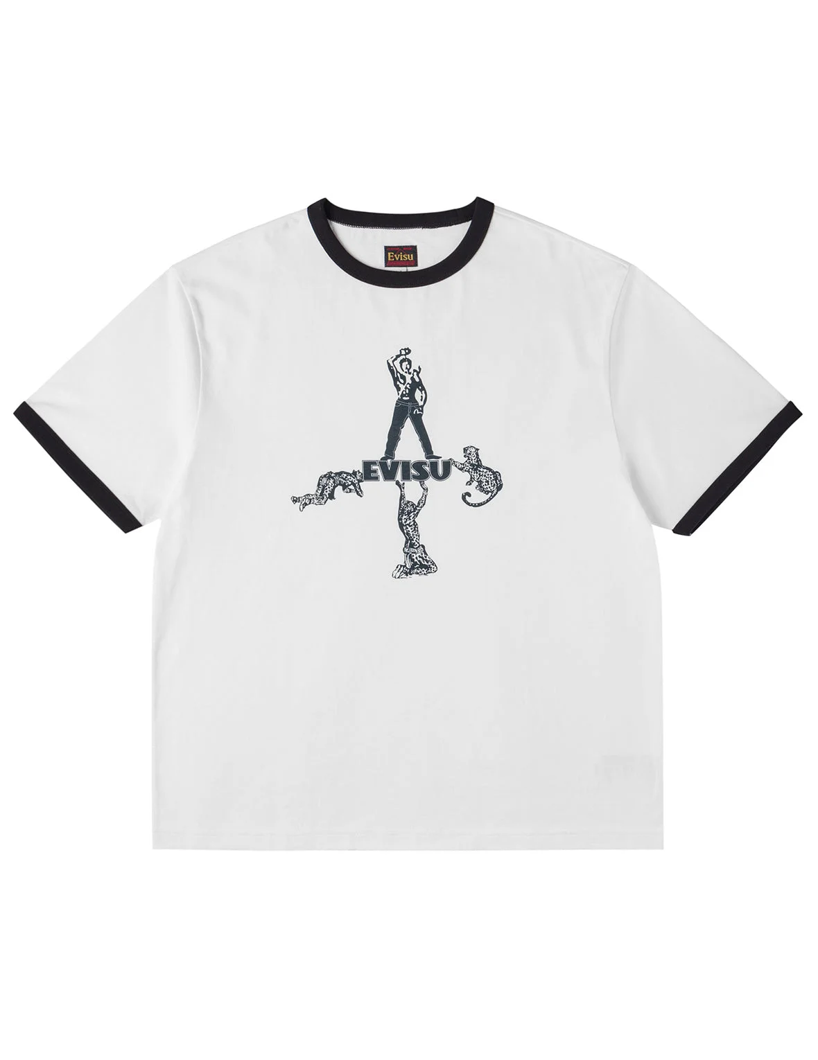 Miner and Leopard Ringer T-shirt - 1