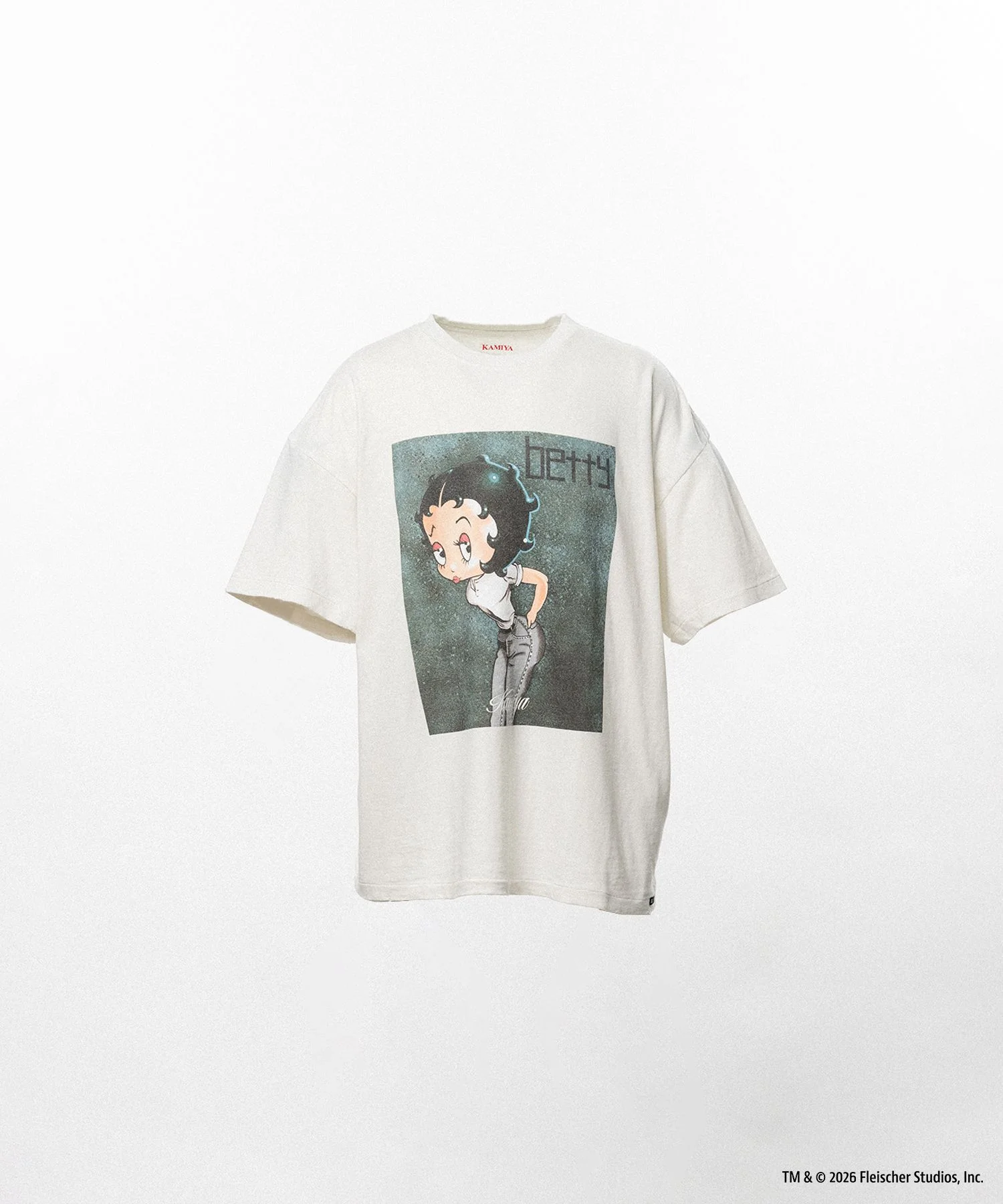 Betty Boop™ × KAMIYA "I’m coming out" Distressed T-shirt - 1