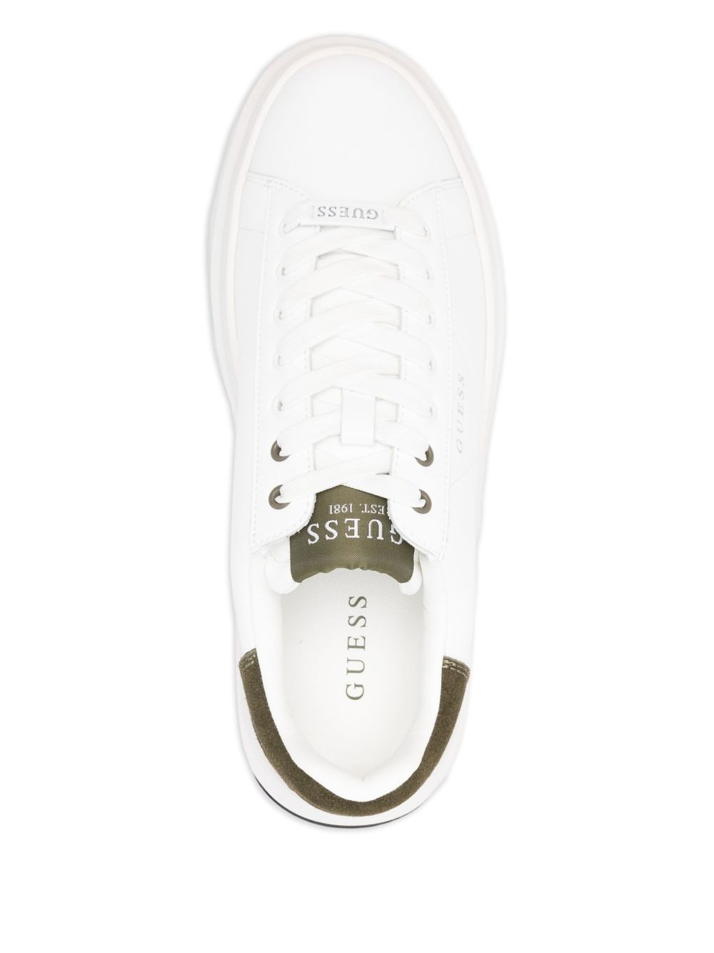 leather panelled sneakers - 4