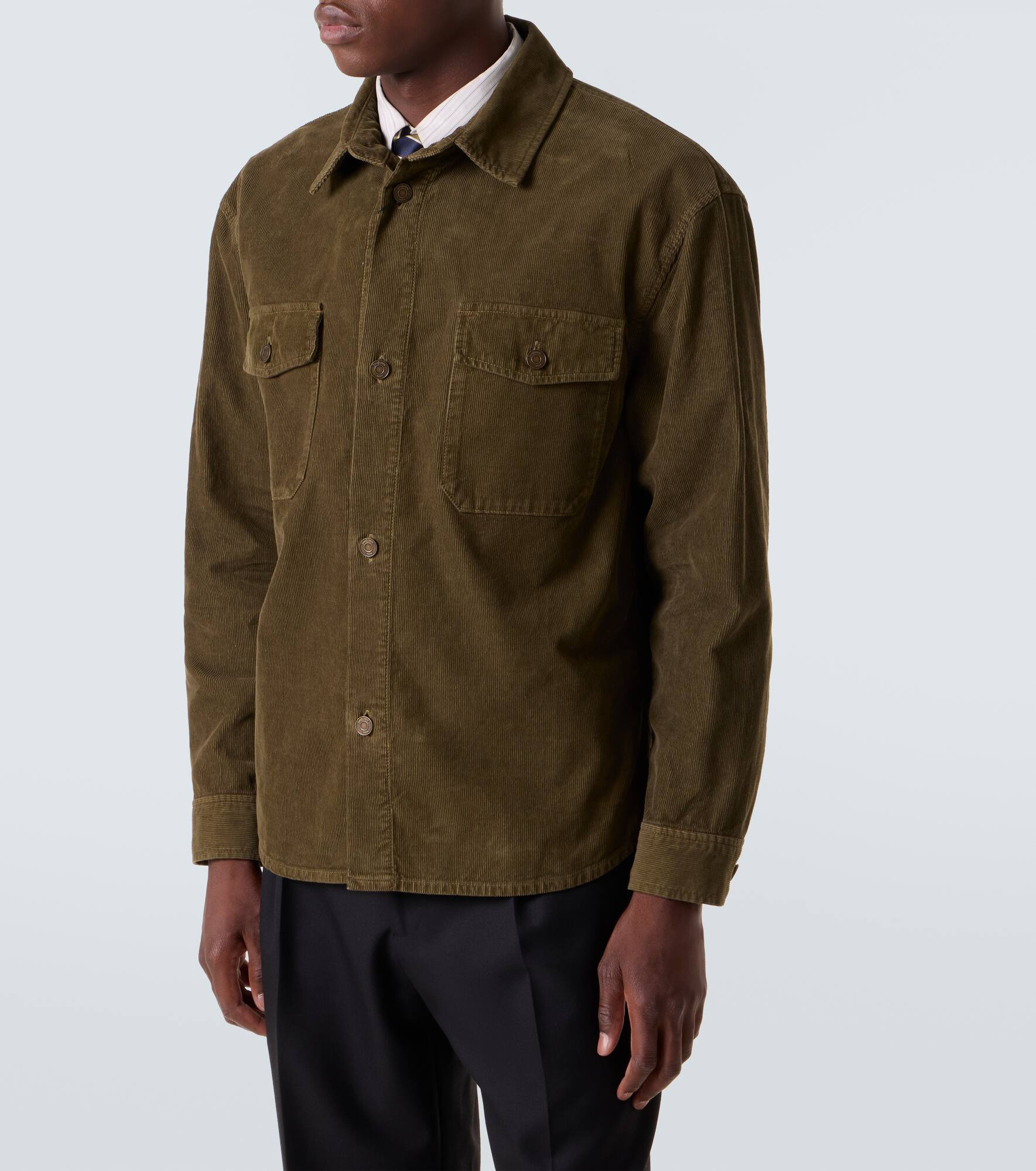 Cotton corduroy overshirt - 3