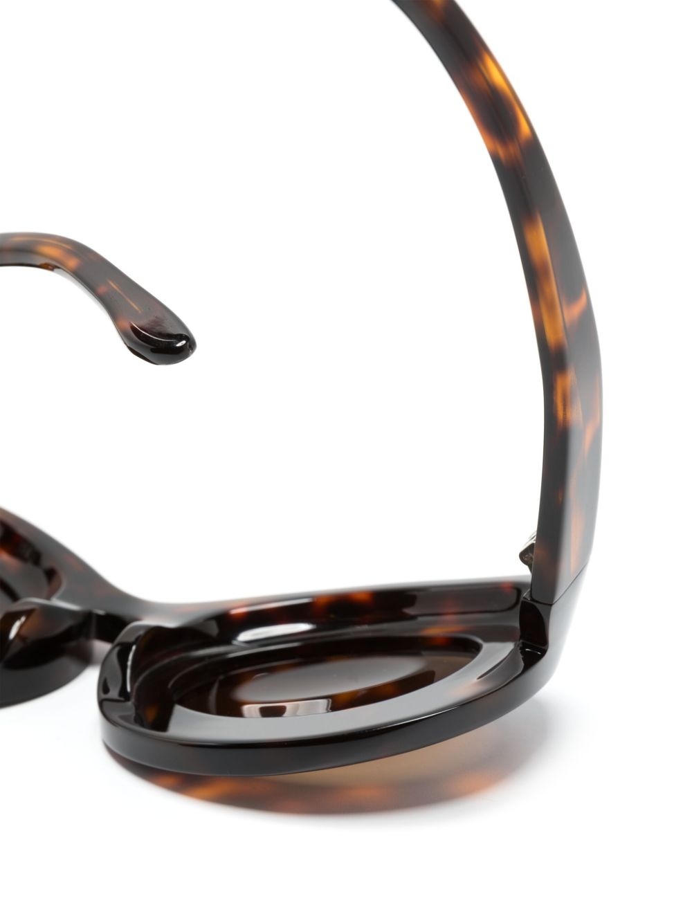 tortoiseshell oval-frame sunglasses - 3