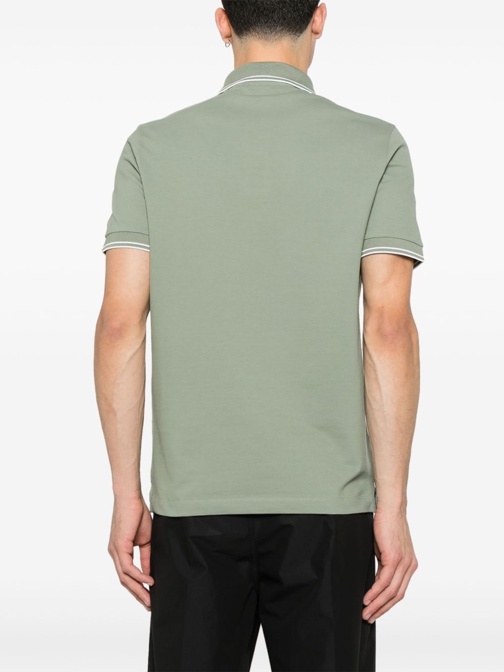 Compass-motif polo shirt - 3