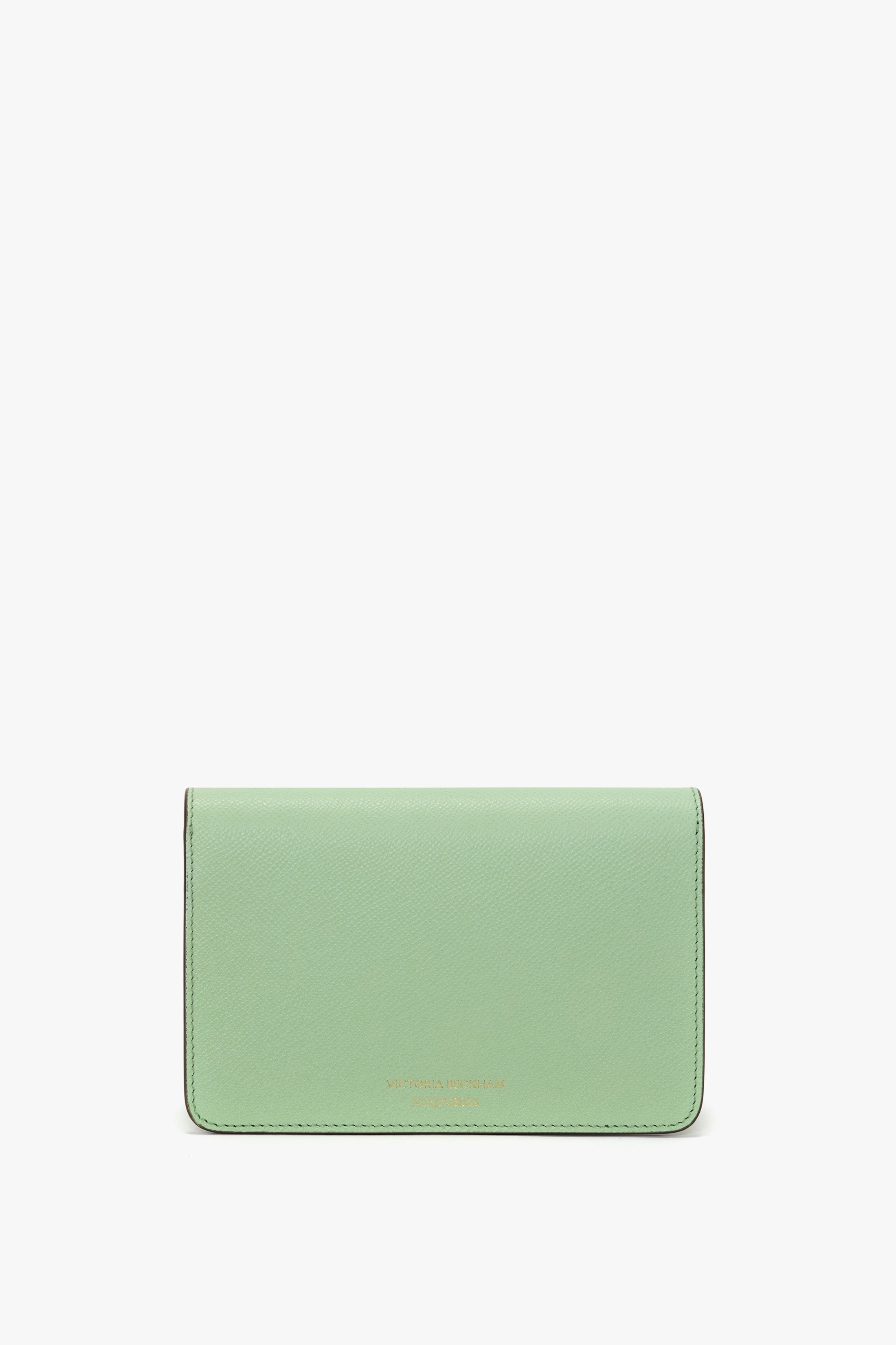 Nano Dorian Wristlet In Jade Grained Leather - 5