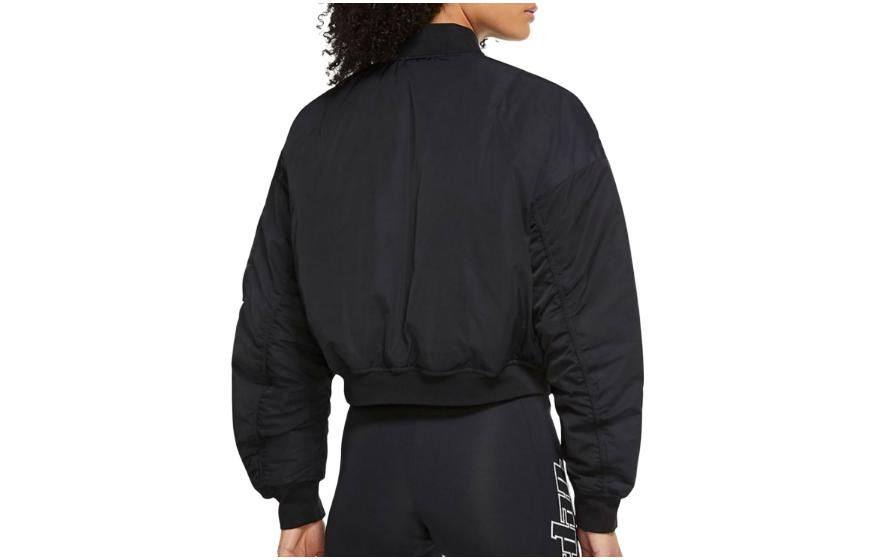 (WMNS) Air Jordan Flight Jacket 'Black' CW6449-010 - 3