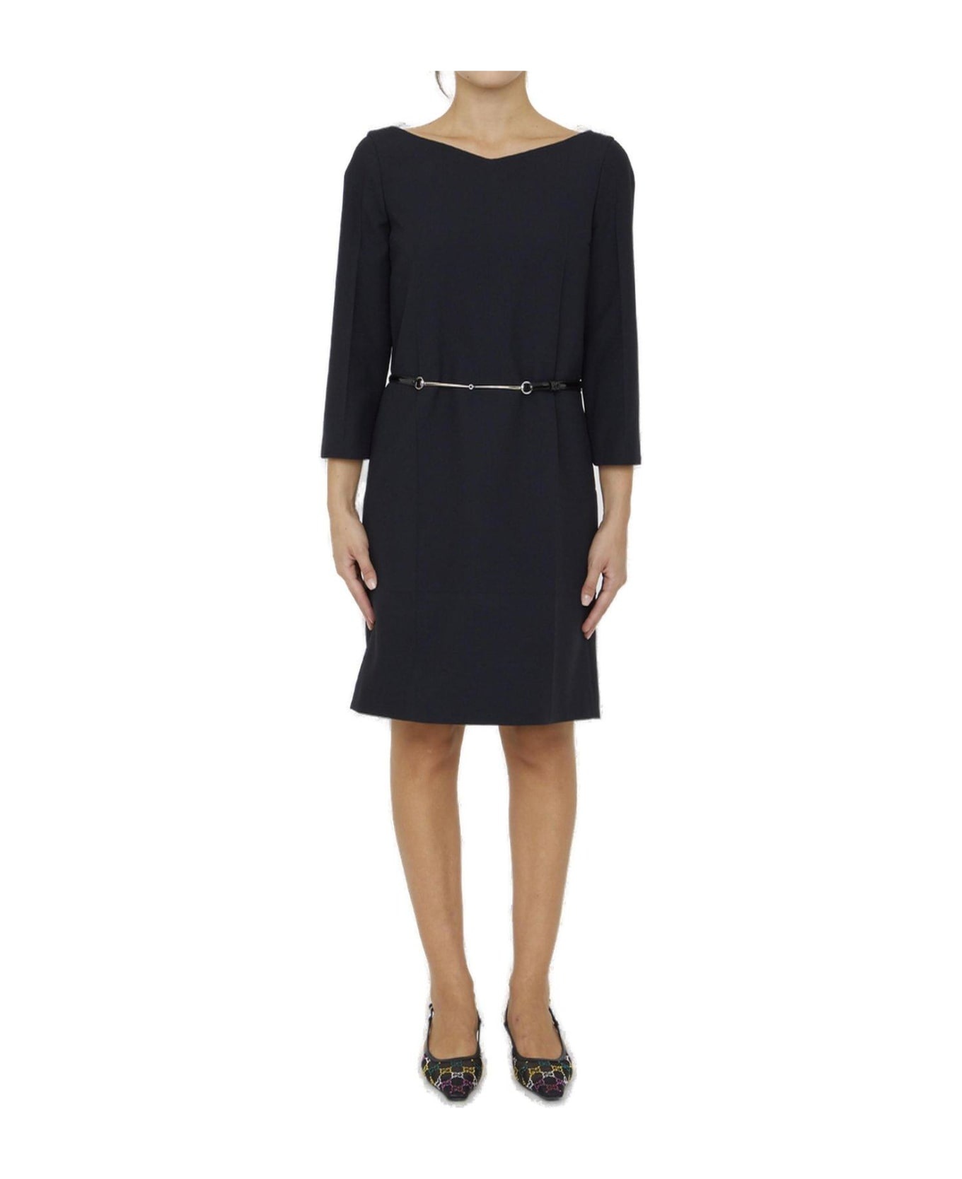 Sweetheart Neck Midi Dress - 1
