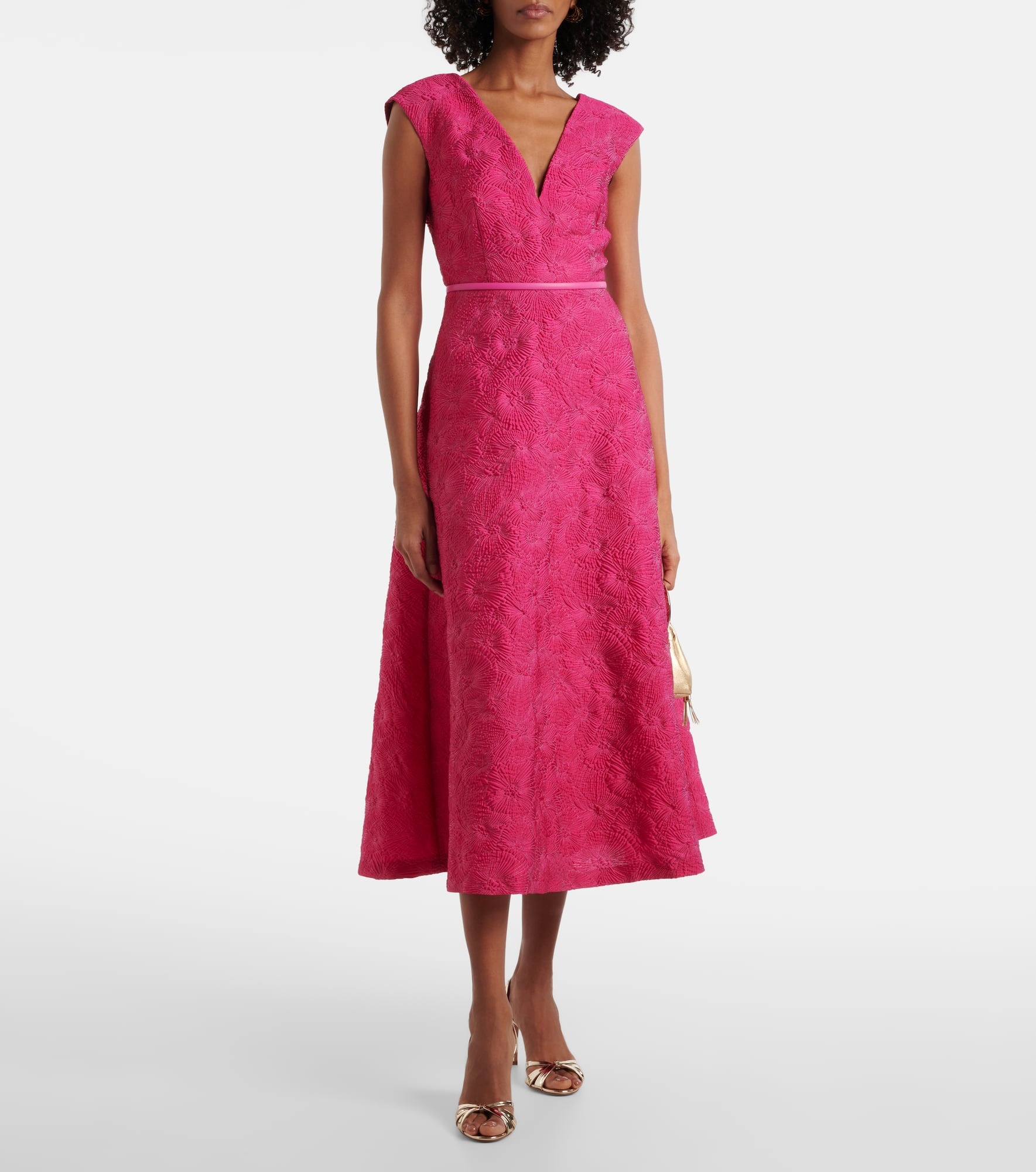 Valdese belted midi dress - 2