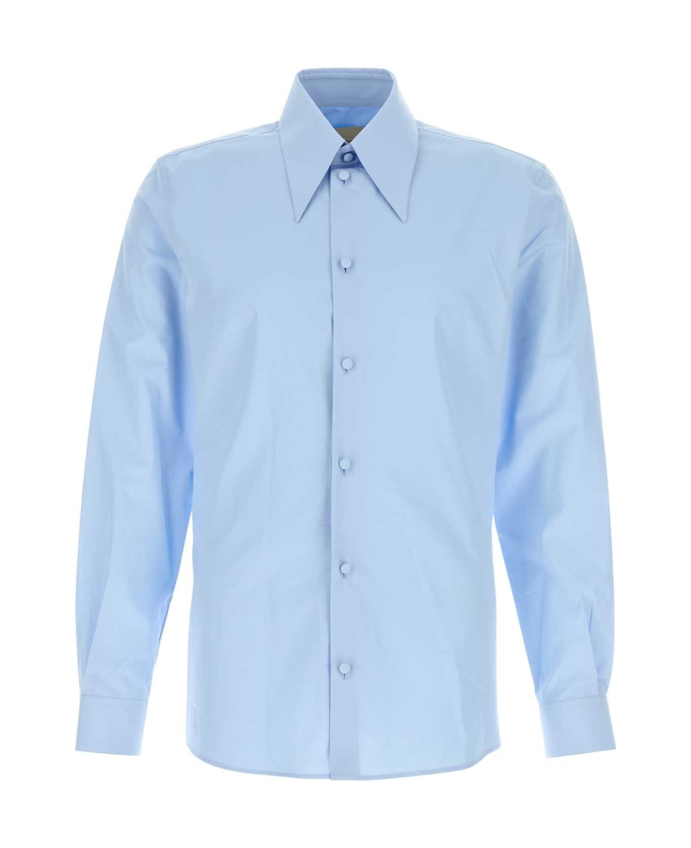 Light-blue Poplin Shirt - 1