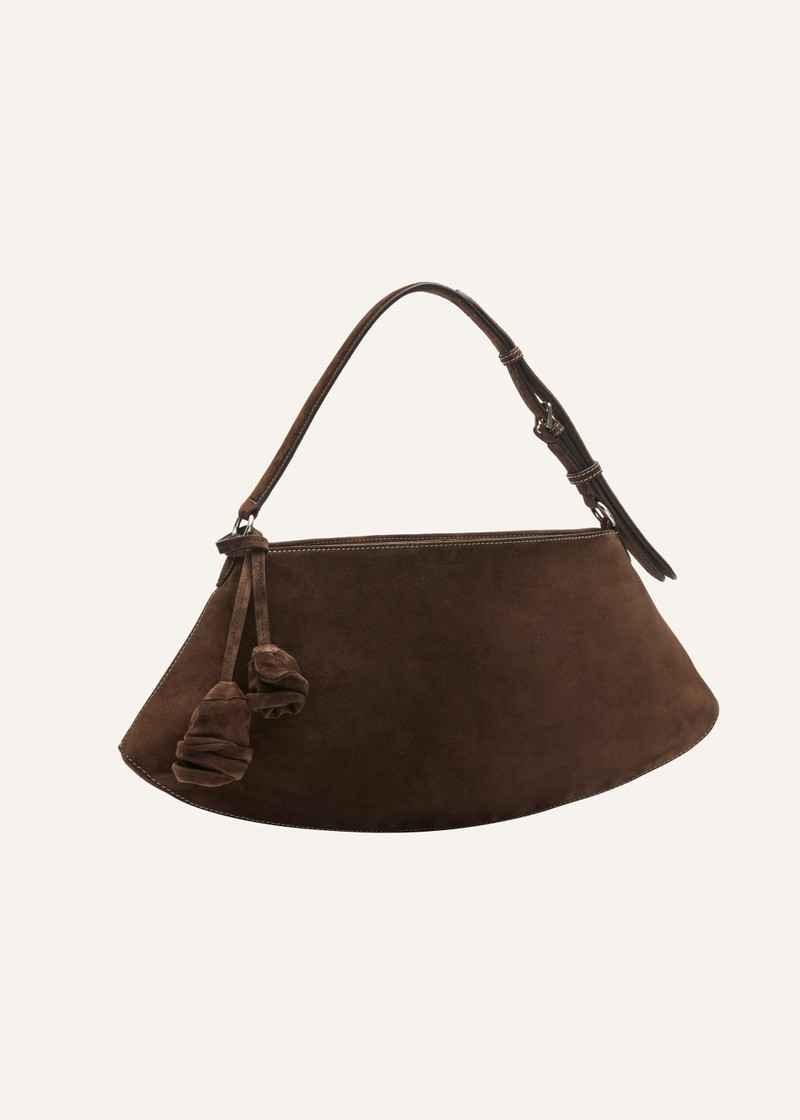 MAGDA BUTRYM Maya bag in brown suede outlook