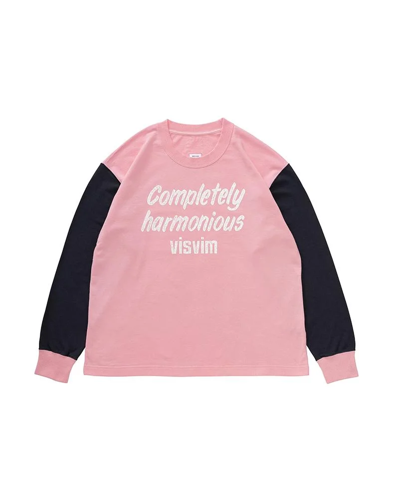 JUMBO TEE L/S DMGD PINK - 1