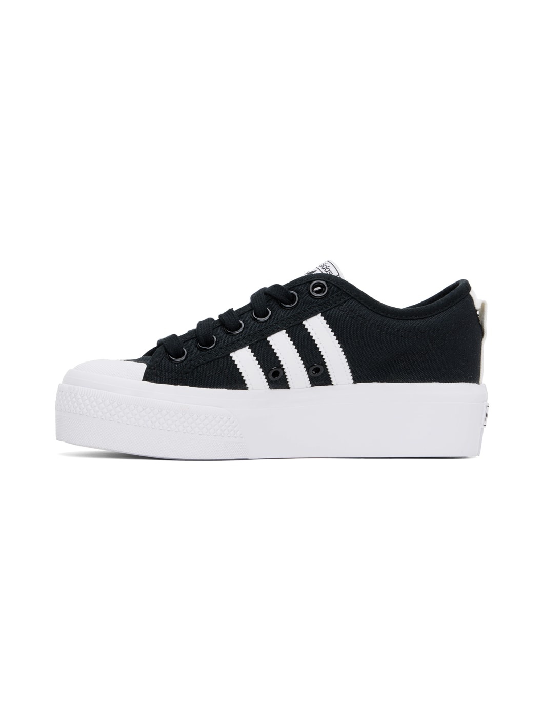 Black & White Nizza Platform Sneakers - 3