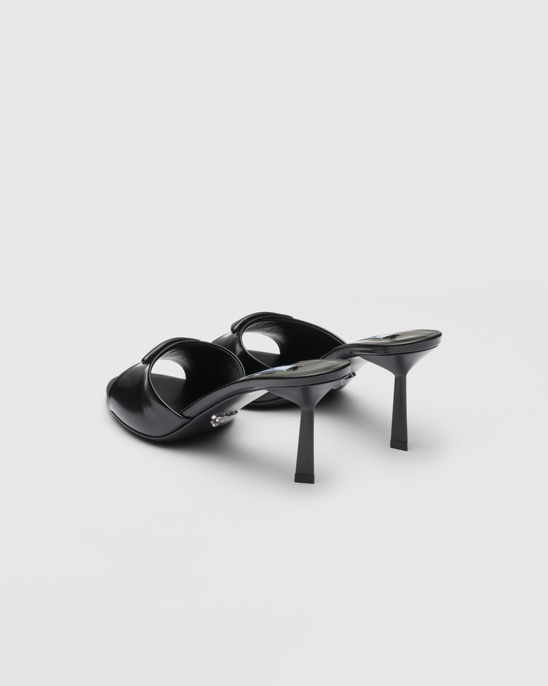 Brushed leather sandals 5