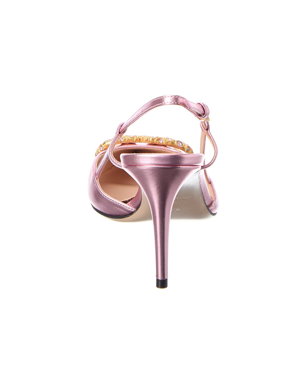 Valentino VLogo Signature 80 Leather Slingback Pump - 3