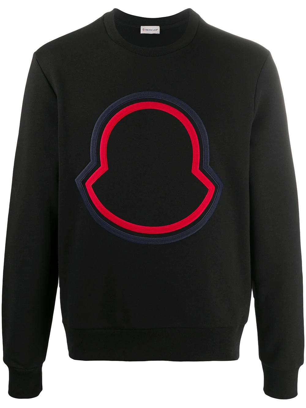 embroidered-logo sweatshirt - 1