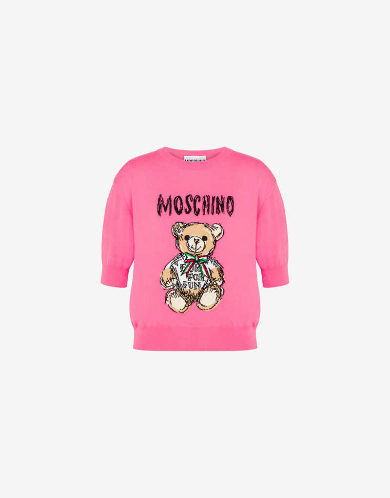 DRAWN TEDDY 벨트 KNITTED TOP 1