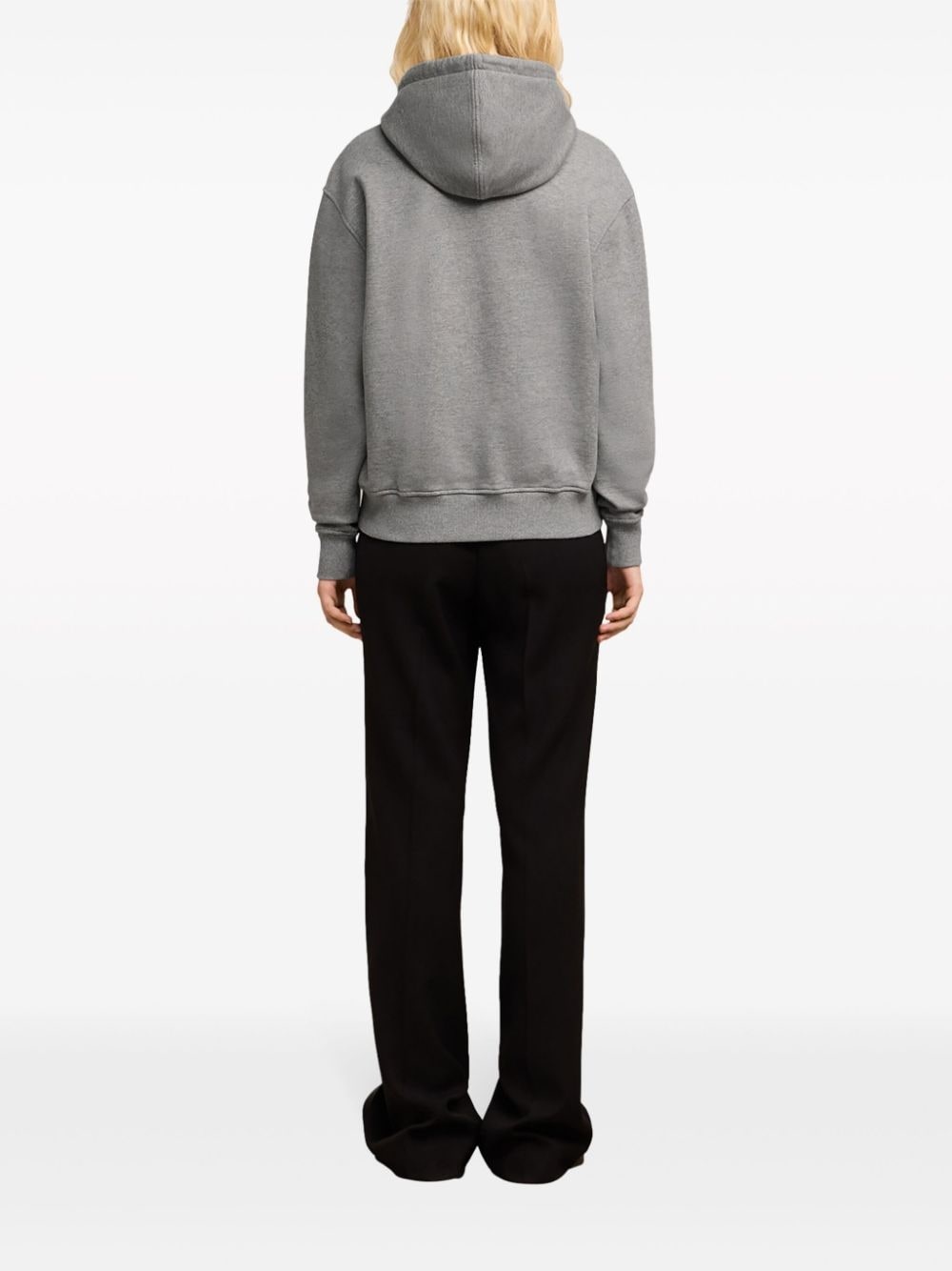 logo-embroidered organic-cotton hoodie - 5