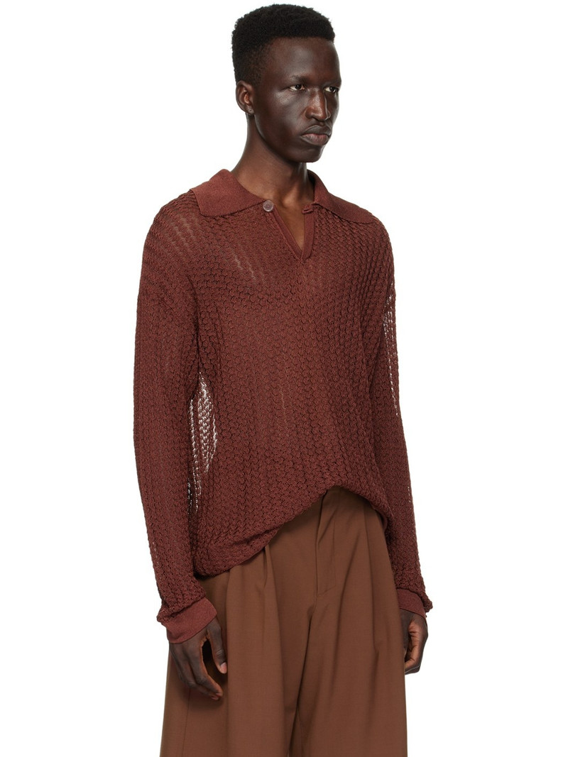 Burgundy Lace Polo 2