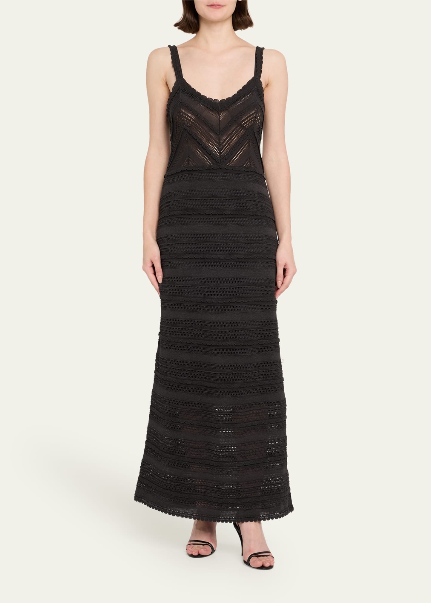 Lucky Sleeveless Lace Knit Dress - 2