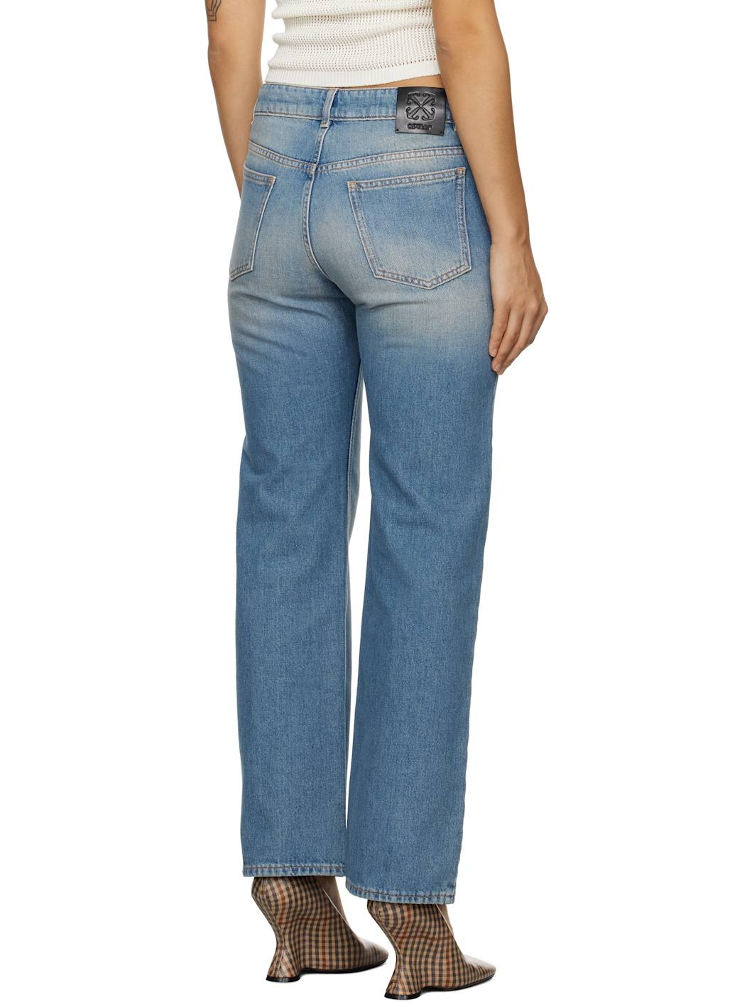 Blue 90S Fit Bleach Jeans - 3
