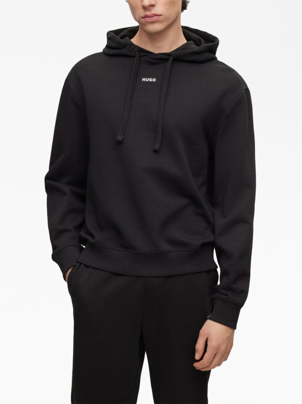 Dapo logo-print drawstring hoodie - 3