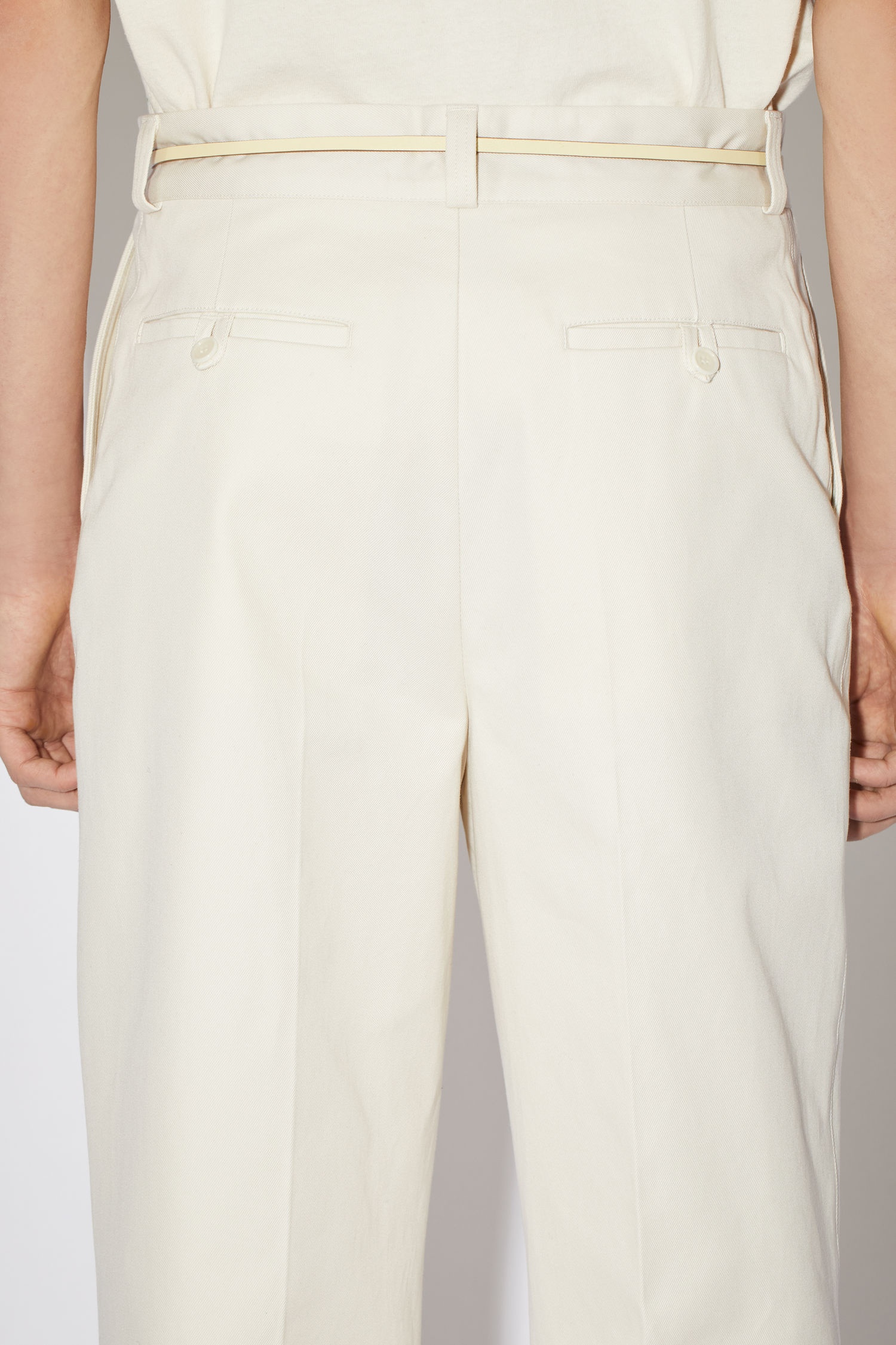 Heavy twill trousers - Ecru beige - 5