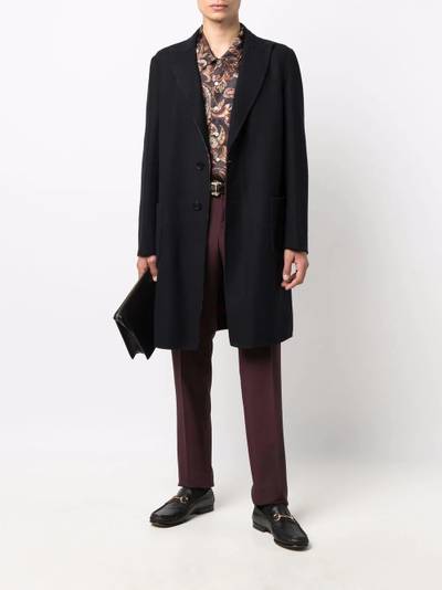 Etro reversible single-breasted coat outlook