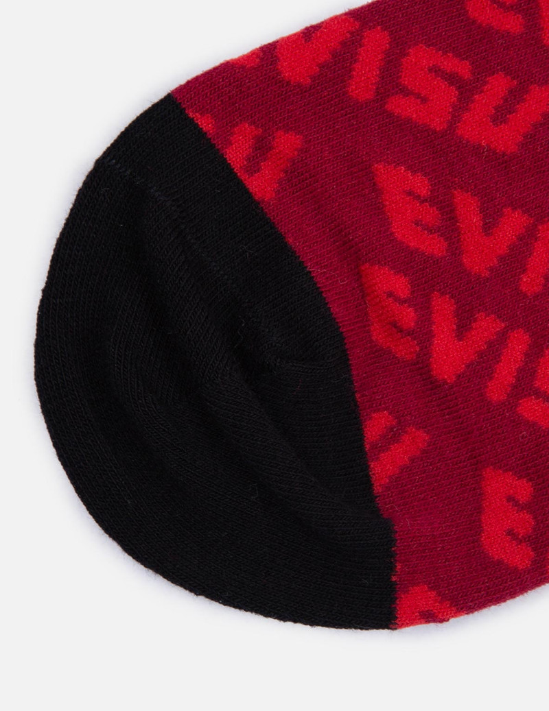 THREE-PACK LOGO JACQUARD LONG SOCKS 18