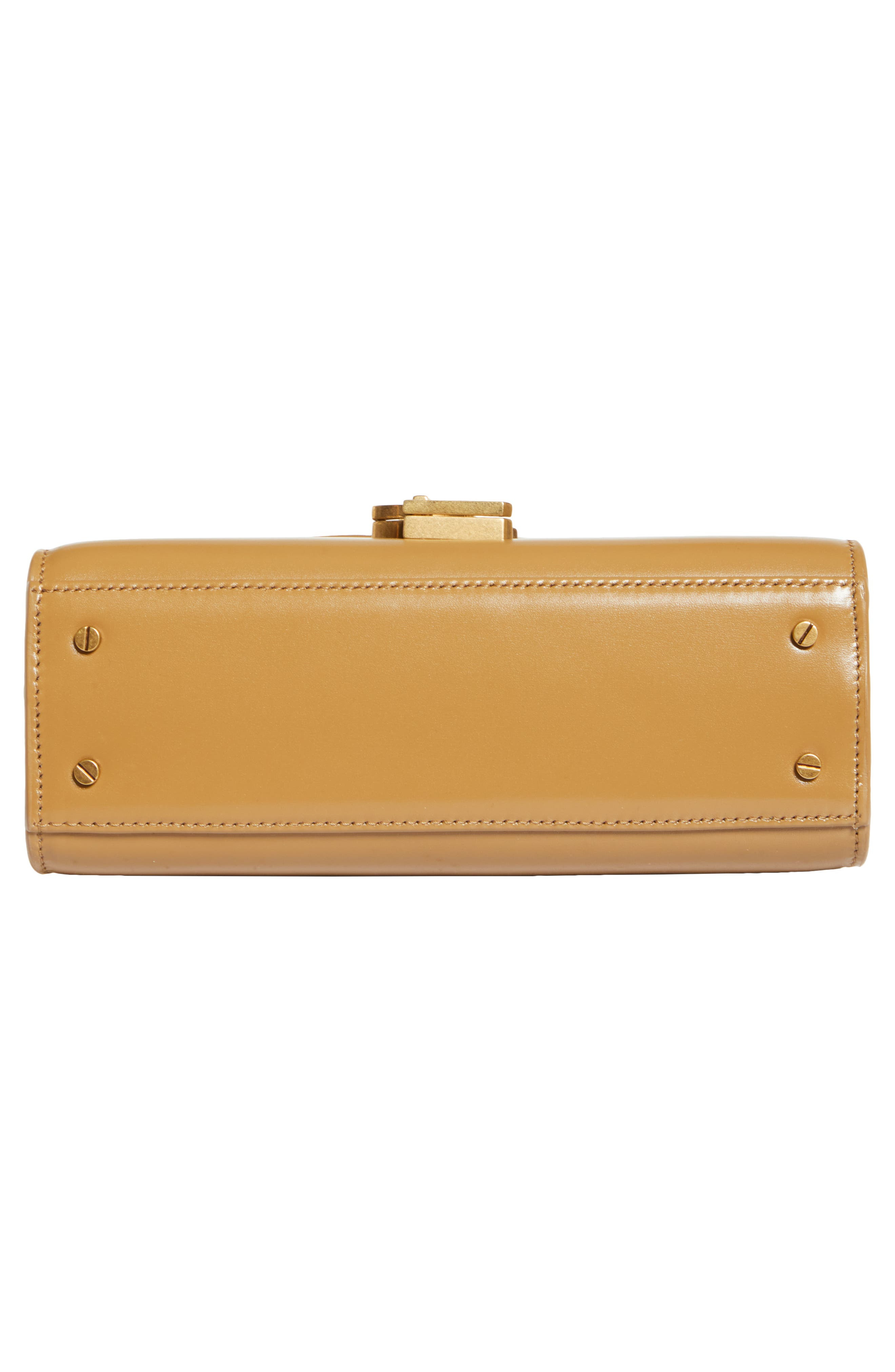 Mini Cassandra Leather Top Handle Bag - 7