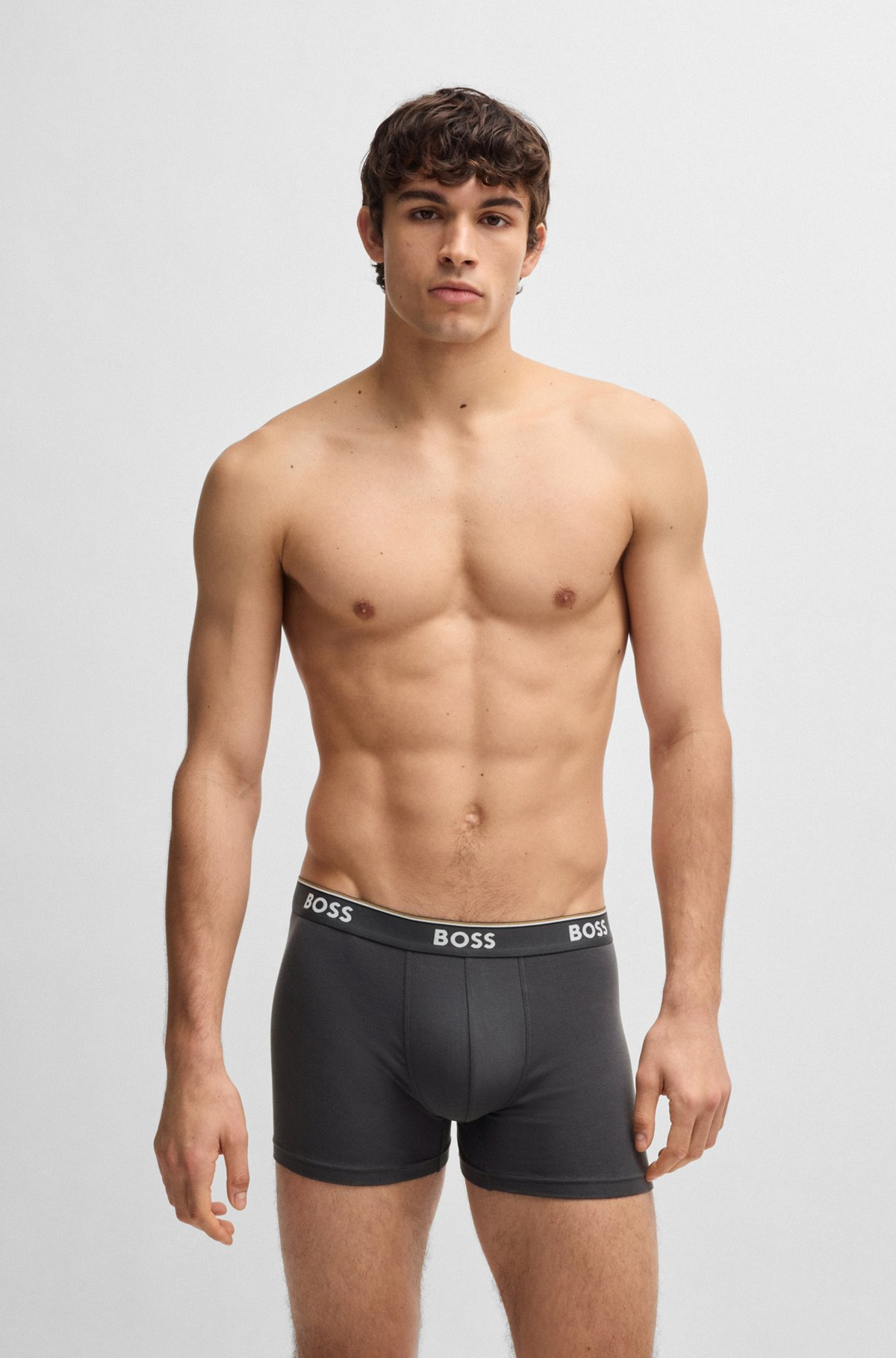 THREE-PACK OF STRETCH COTTON BOXER BRIEFS - 6