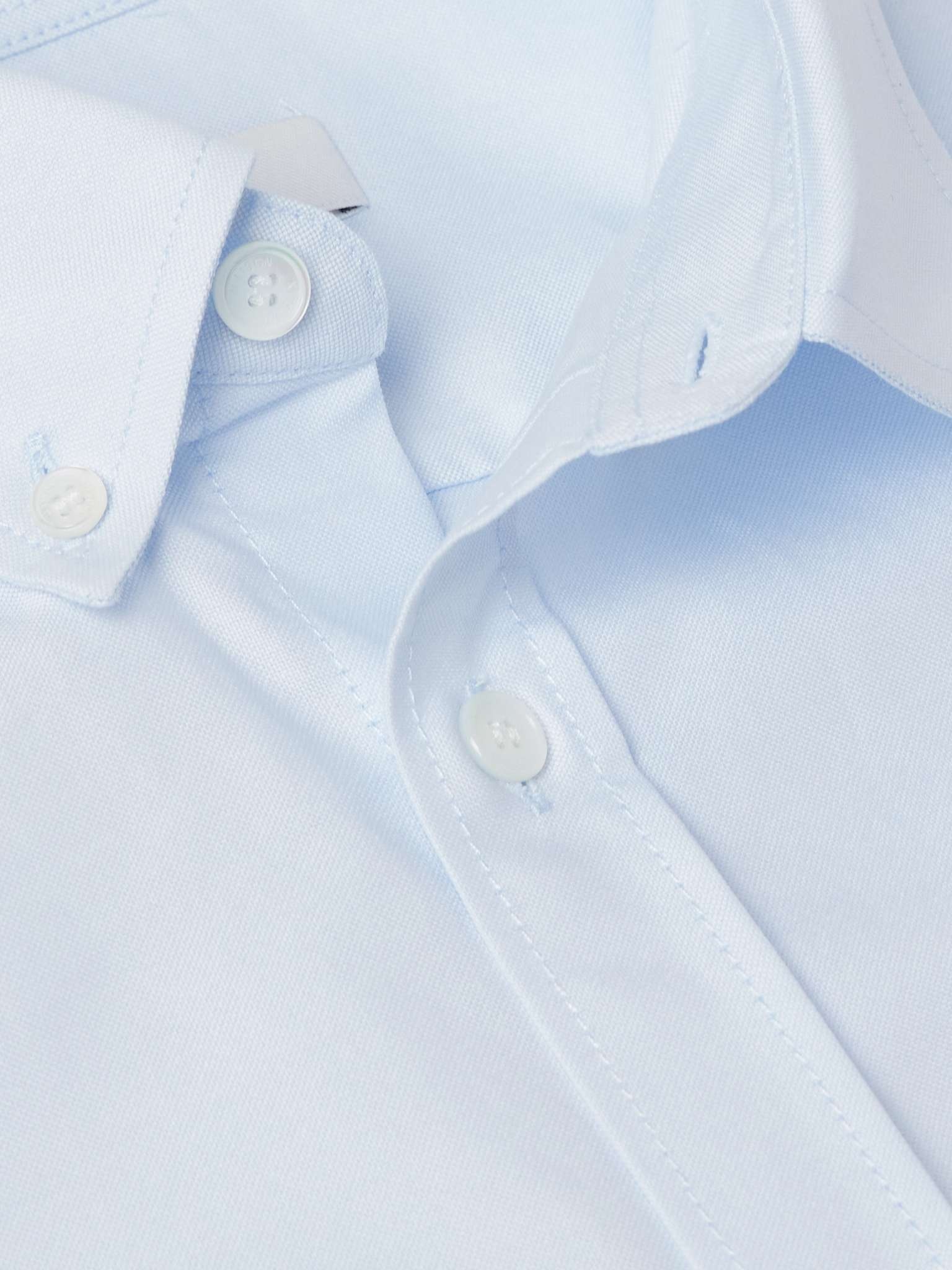 Button-Down Collar Logo-Embroidered Cotton-Poplin Shirt - 5