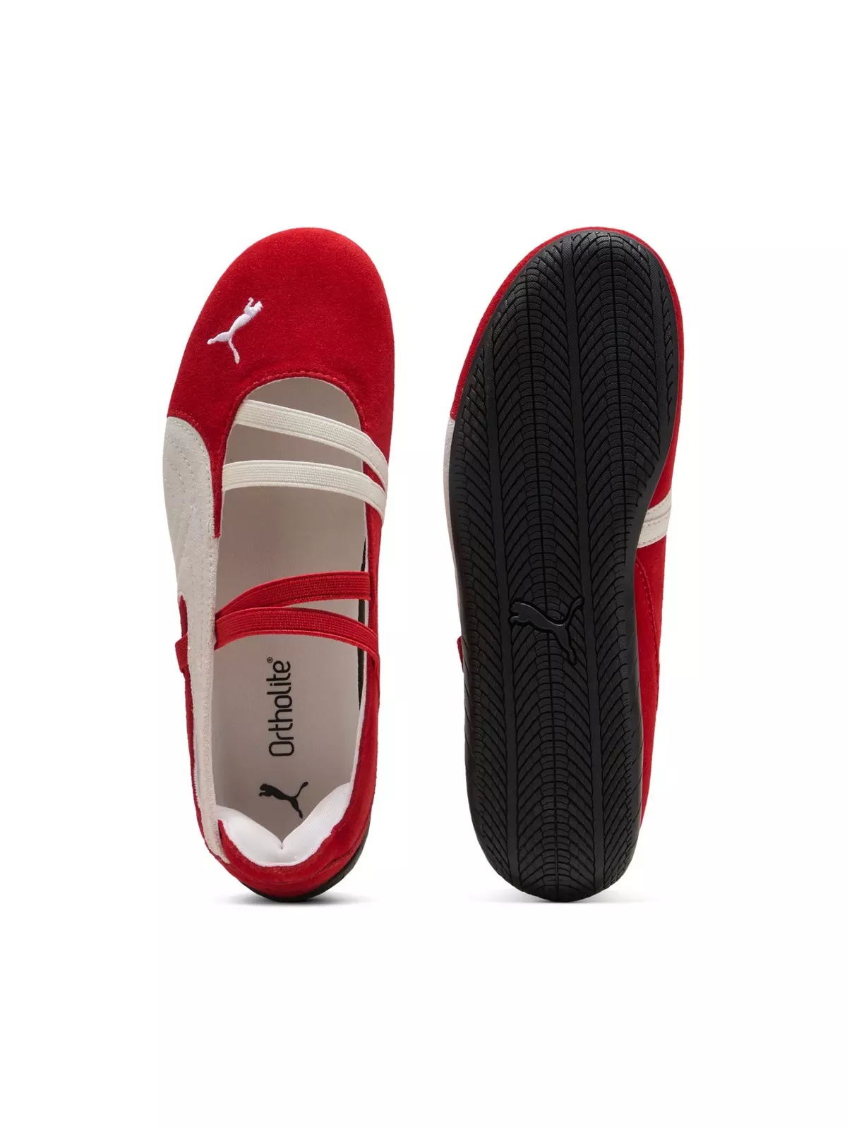 PUMA Speedcat Ballet Suede "For All Time Red/PUMA White/PUMA Black" Women's Shoe - 4