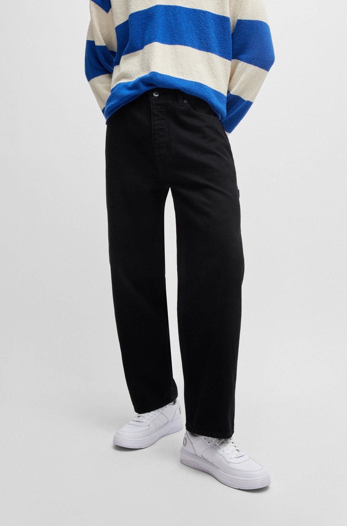 BAGGY-FIT JEANS IN COTTON DENIM - 2